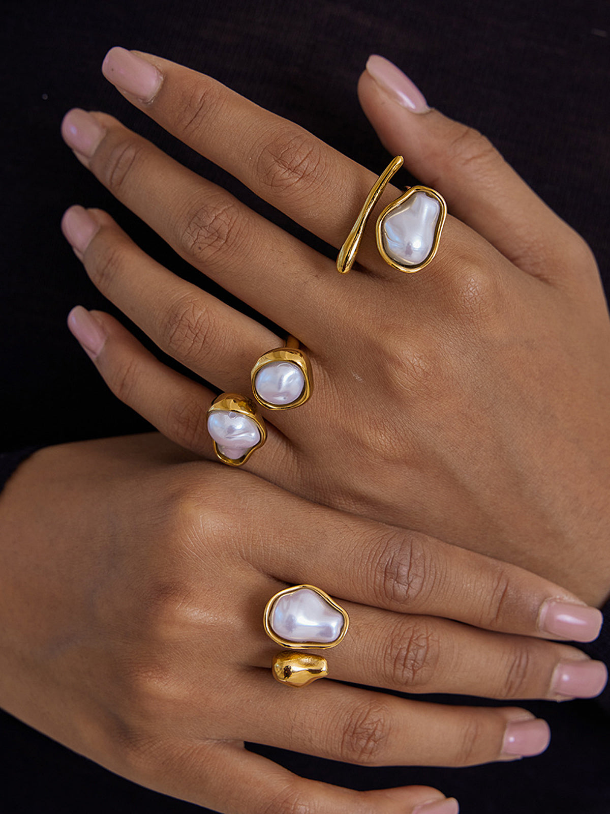 Baroque Pearl Statement Ring