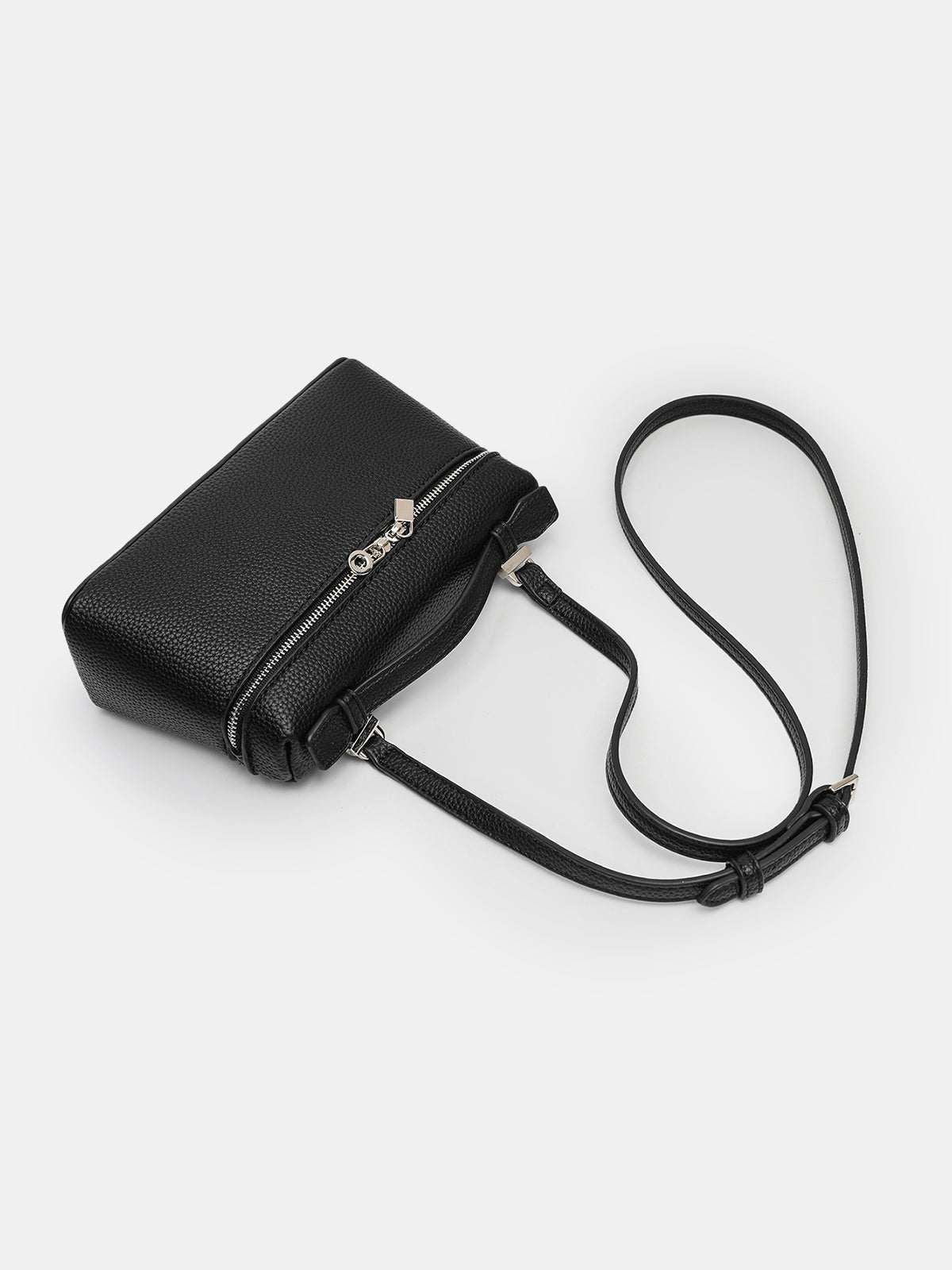 Zip-Top Handle Crossbody Bag