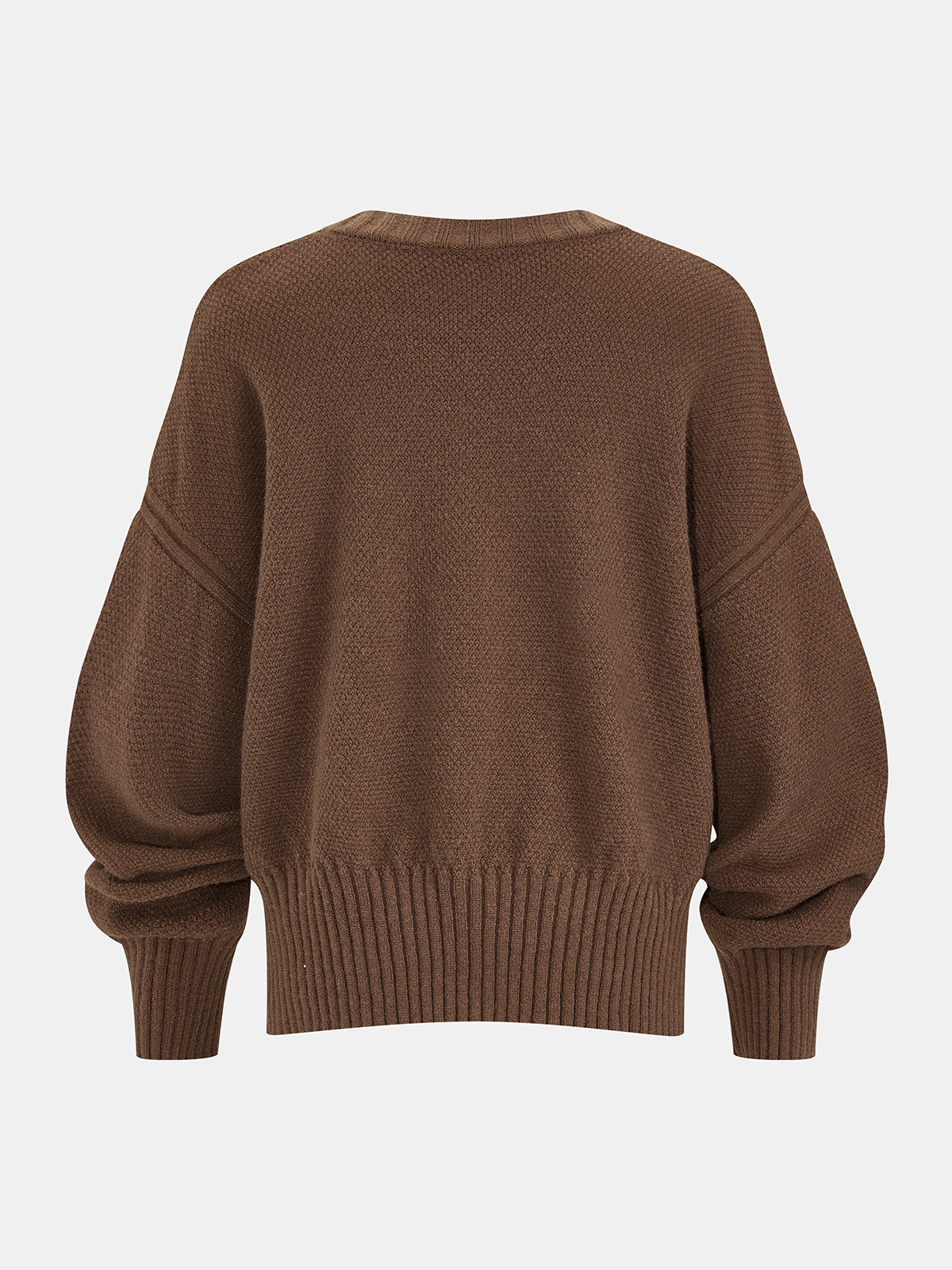 Lockeres Strickpullover & Kordelzug-Hosen-Set