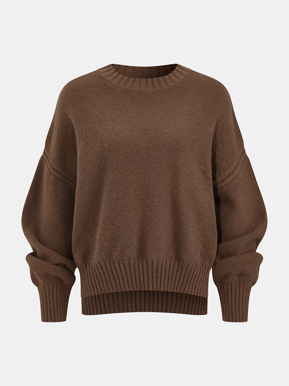 Lockeres Strickpullover & Kordelzug-Hosen-Set