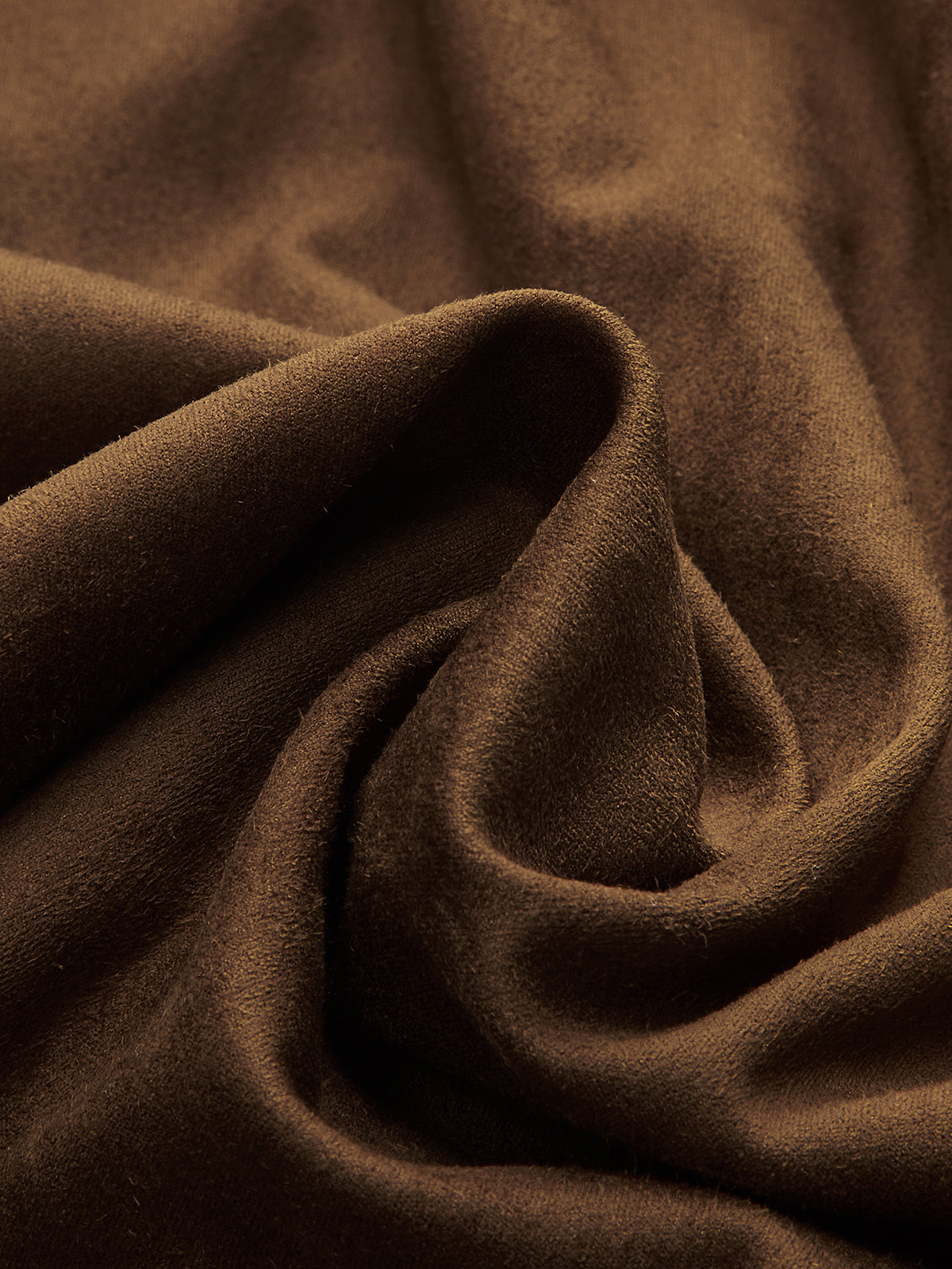Metal Detail Suede Effect Asymmetric Maxi Skirt