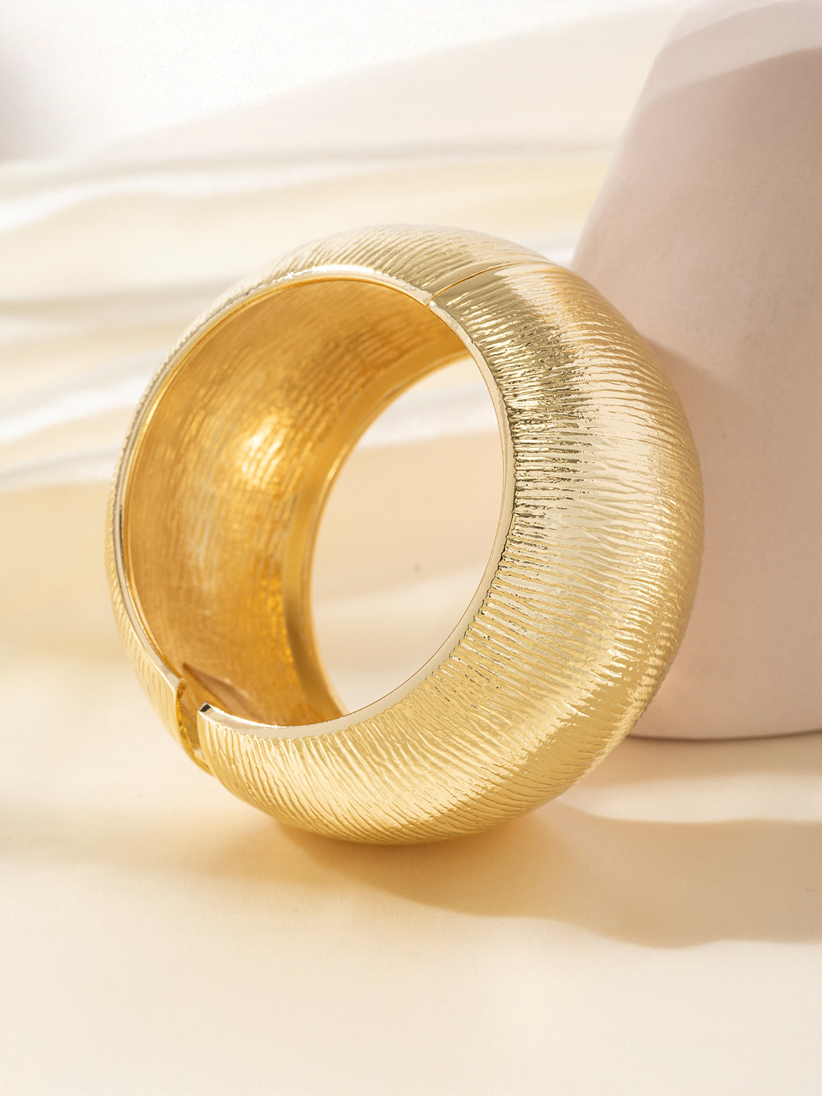 Textured Oversized Cuff Bracelet