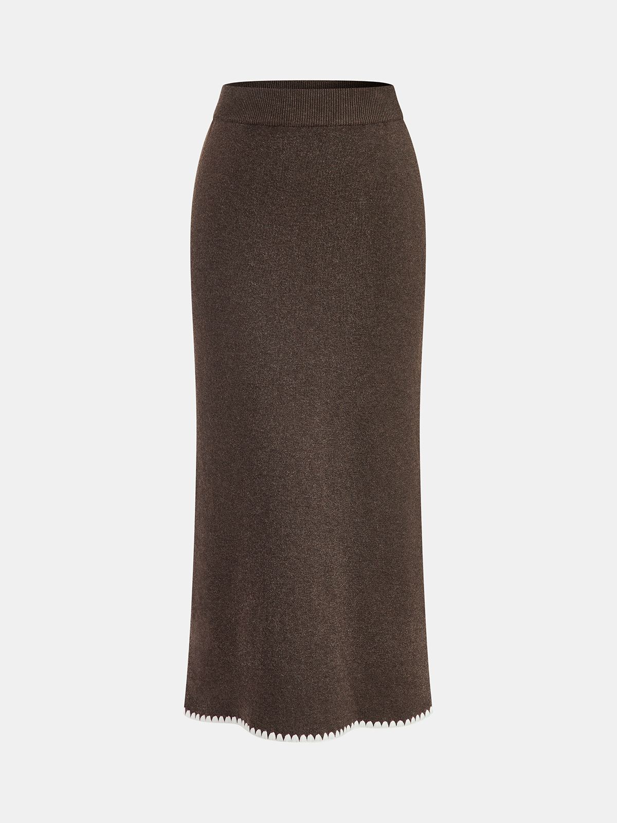 Wool-Blend Tie-Neck Knit Co-ord Set