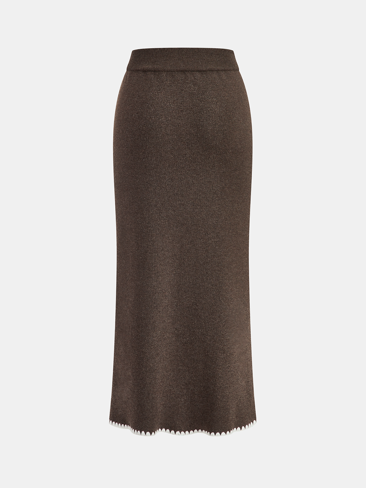 Wool-Blend Tie-Neck Knit Co-ord Set