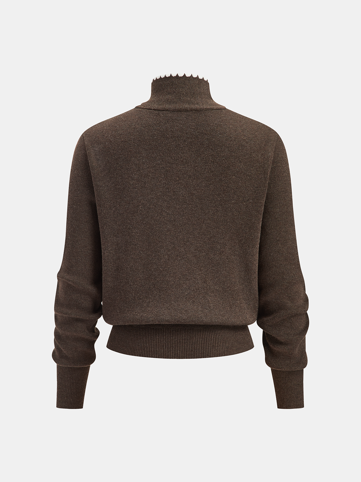Wool-Blend Tie-Neck Knit Co-ord Set