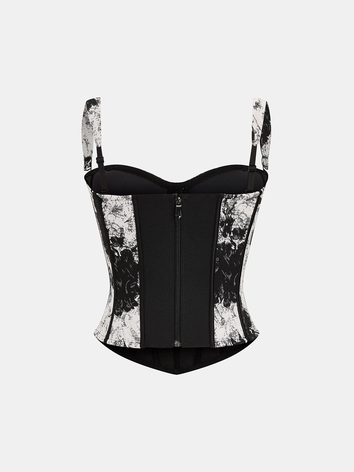 Ink Wash Painting Print Corset Top