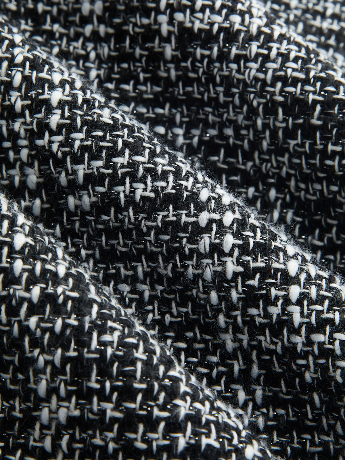 Tweedhose mit weitem Bein und mittlerer Leibhöhe