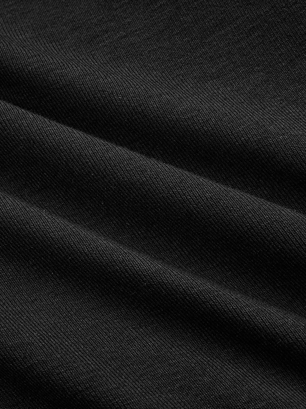 Pleated Faux Leather Panel Long-Sleeve Dress