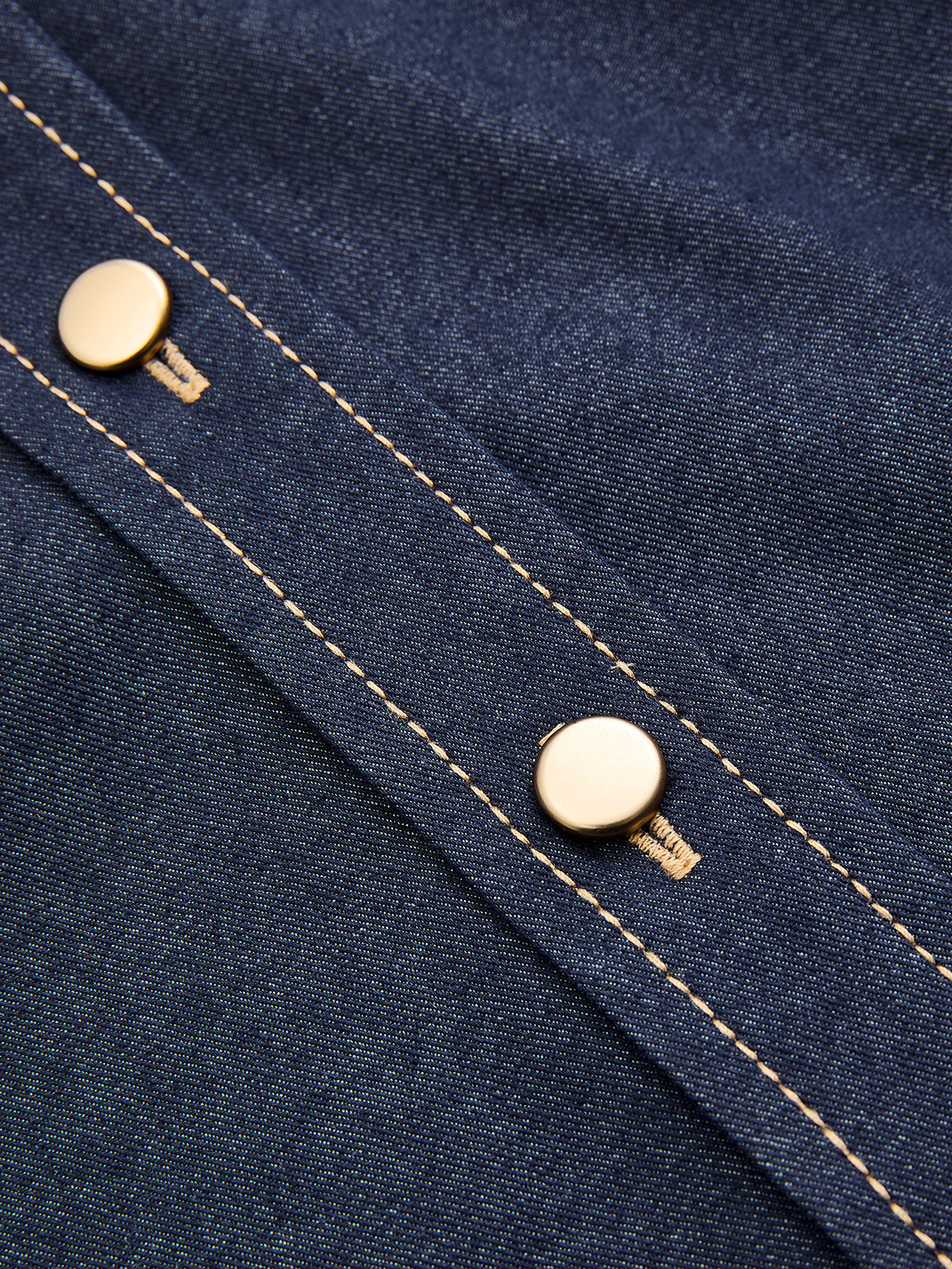 Jeansbluse mit Bindekragen