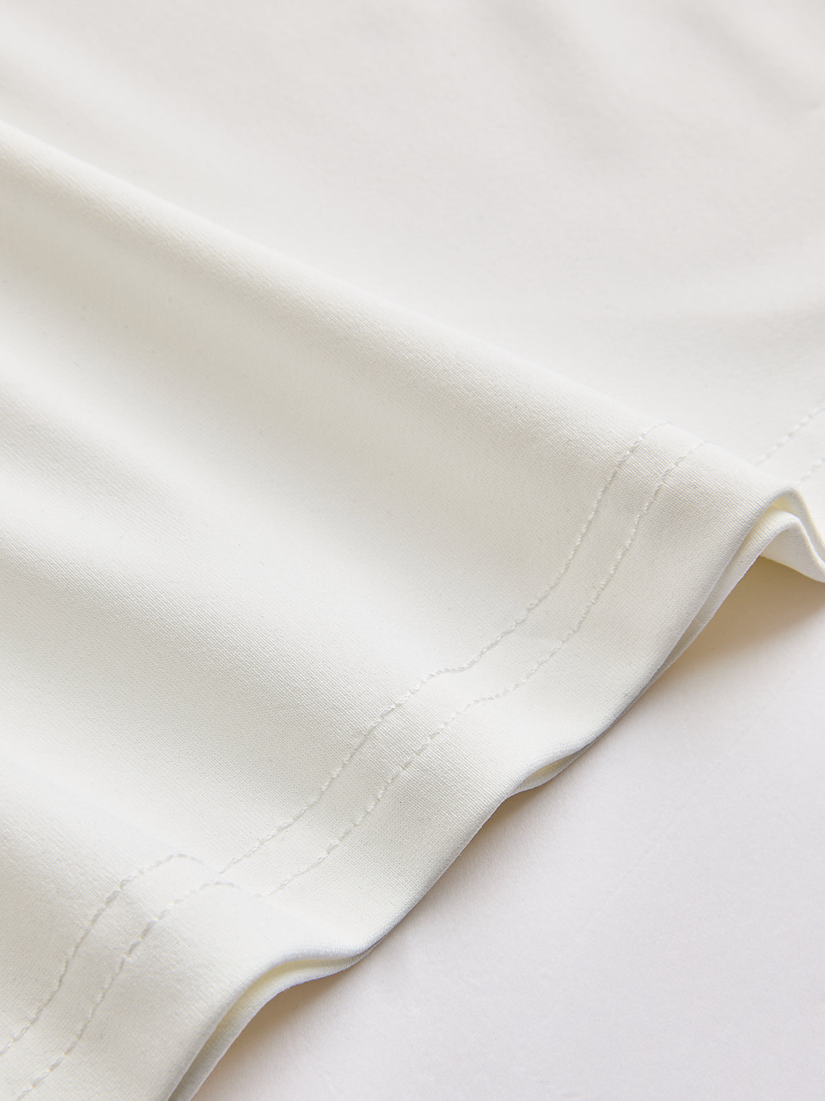 Cotton Off-Shoulder Ruched Long-Sleeve Top