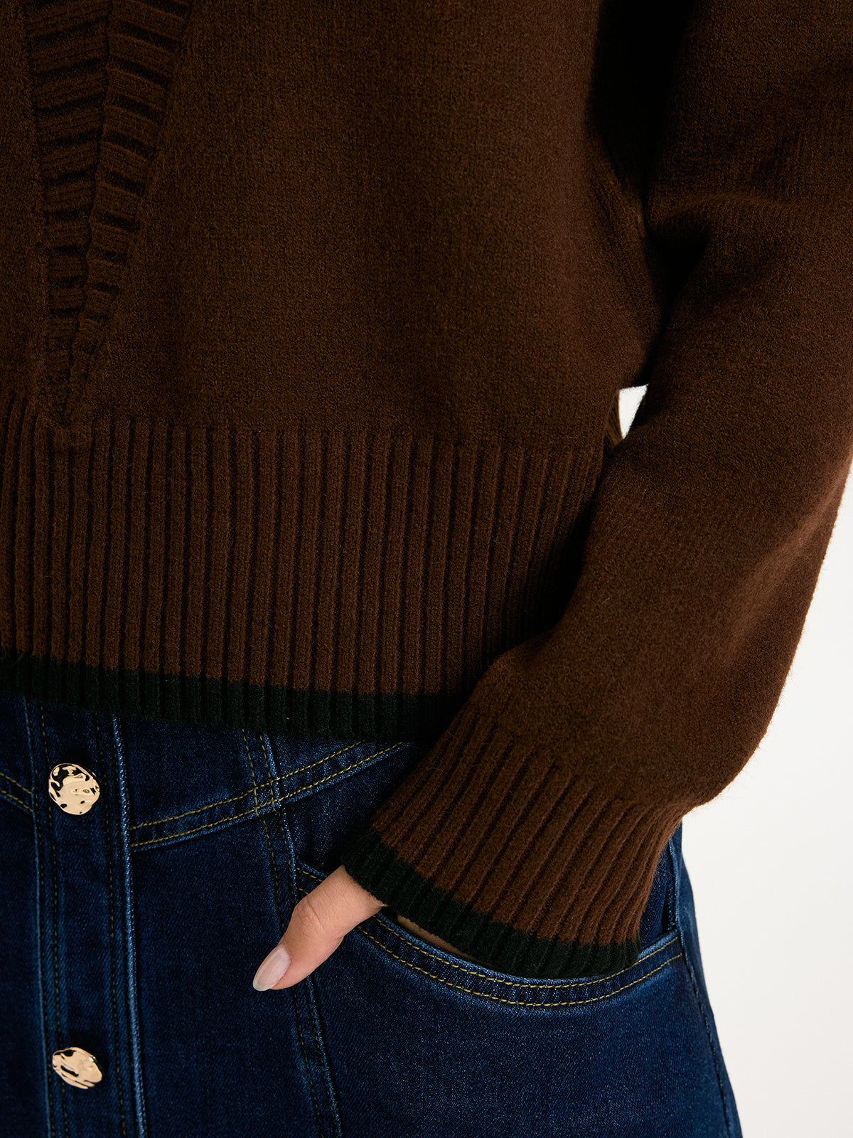 V-Neck Loose Knit Sweater