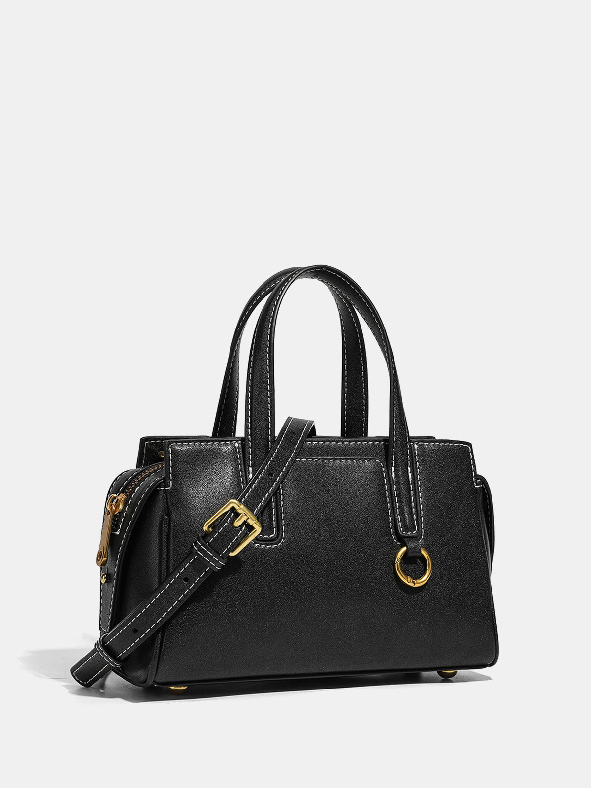 Vintage Leather Top-Handle Bag