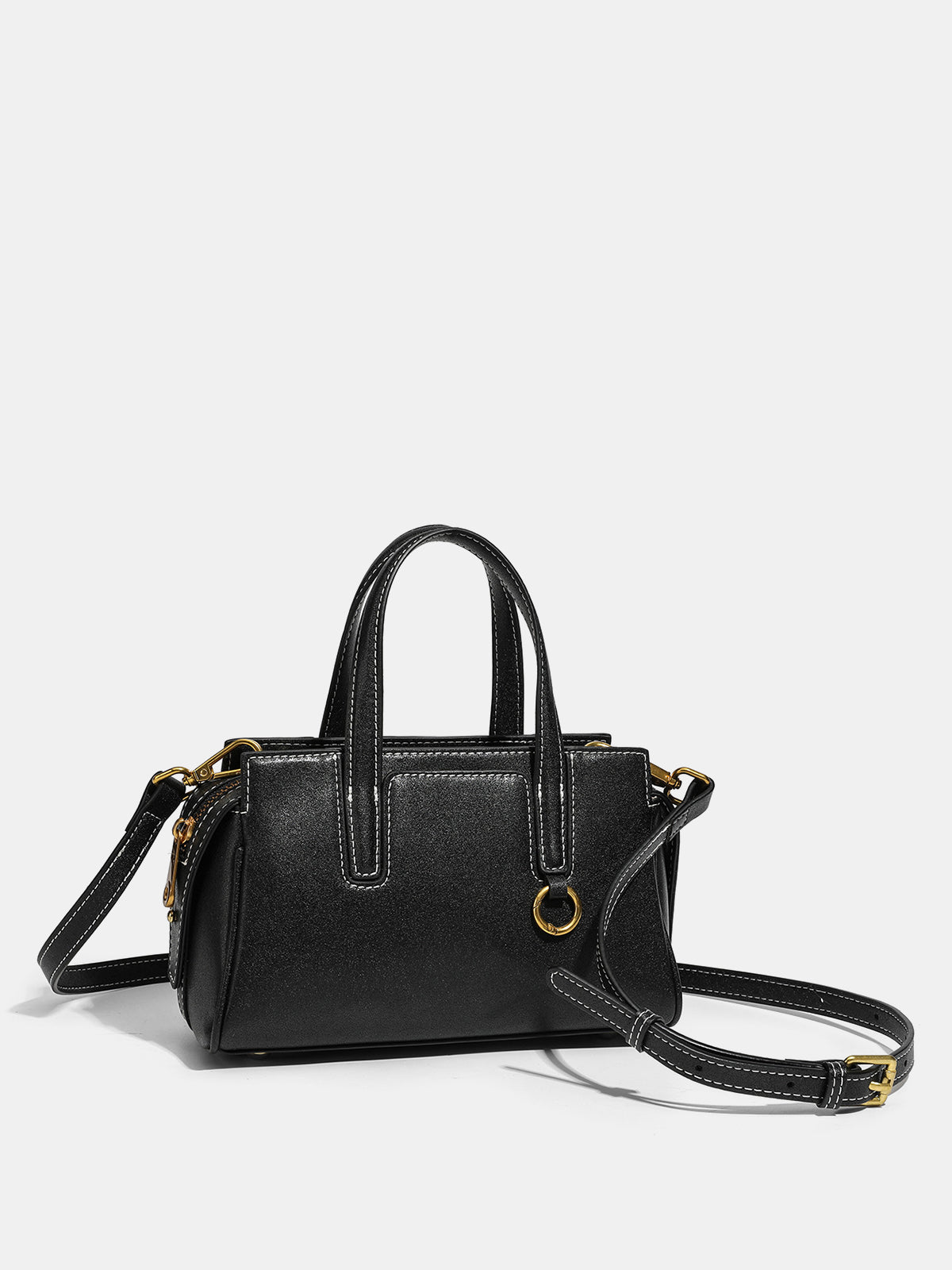 Vintage Leather Top-Handle Bag