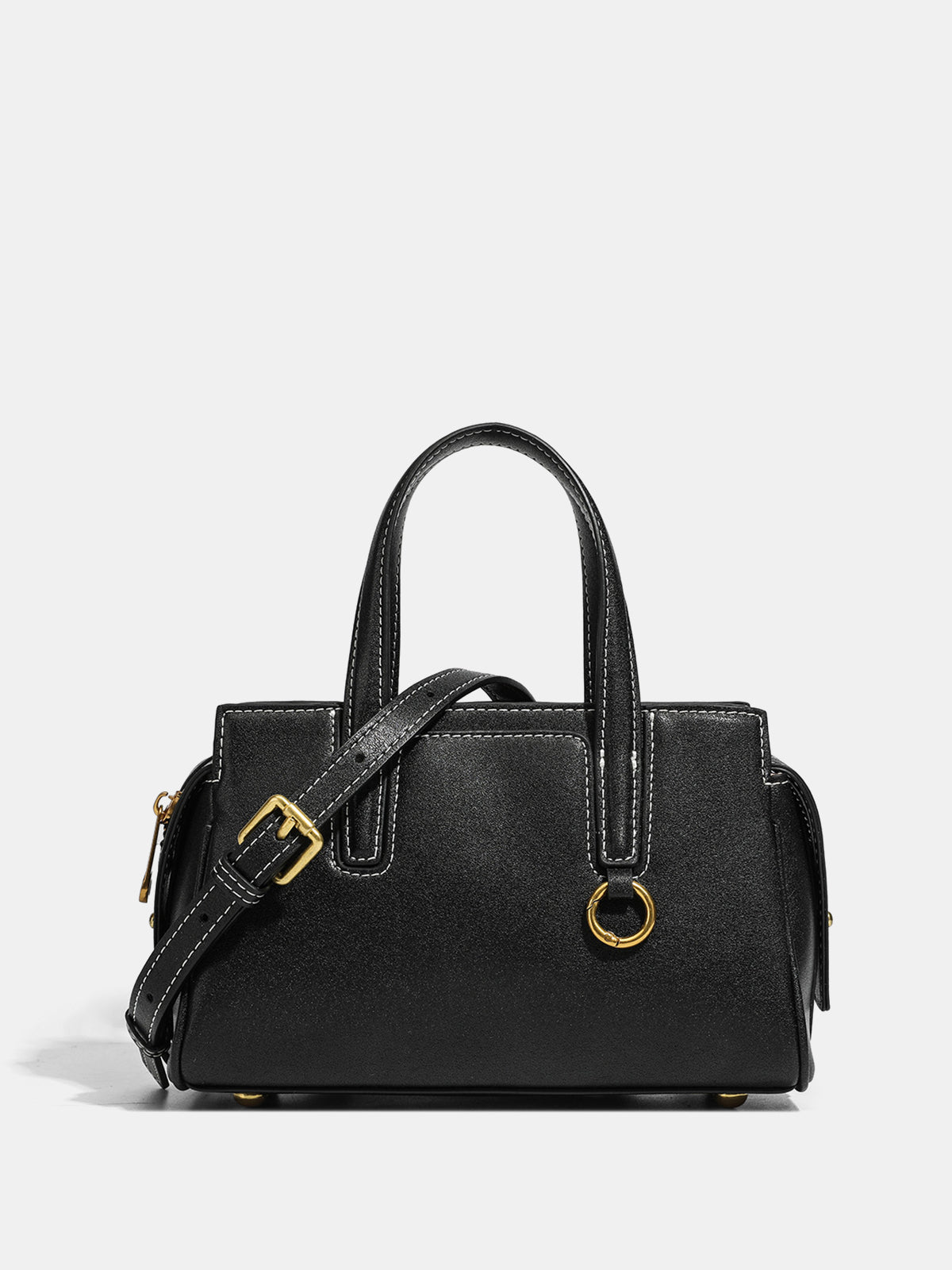 Vintage Leather Top-Handle Bag