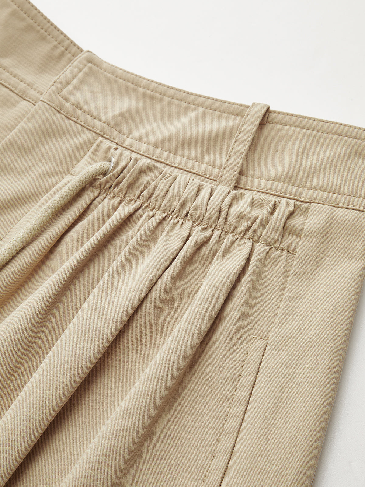 High-Waist-Hose mit weitem Bein und Kordelzug