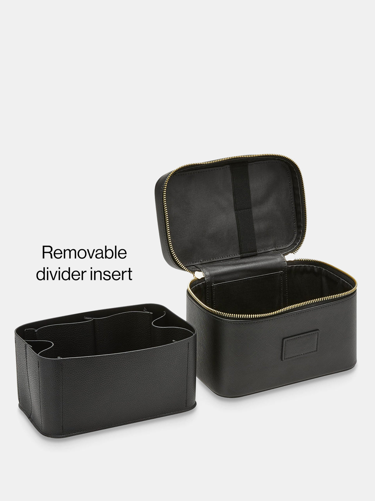 Trousse de toilette à double fermeture éclair