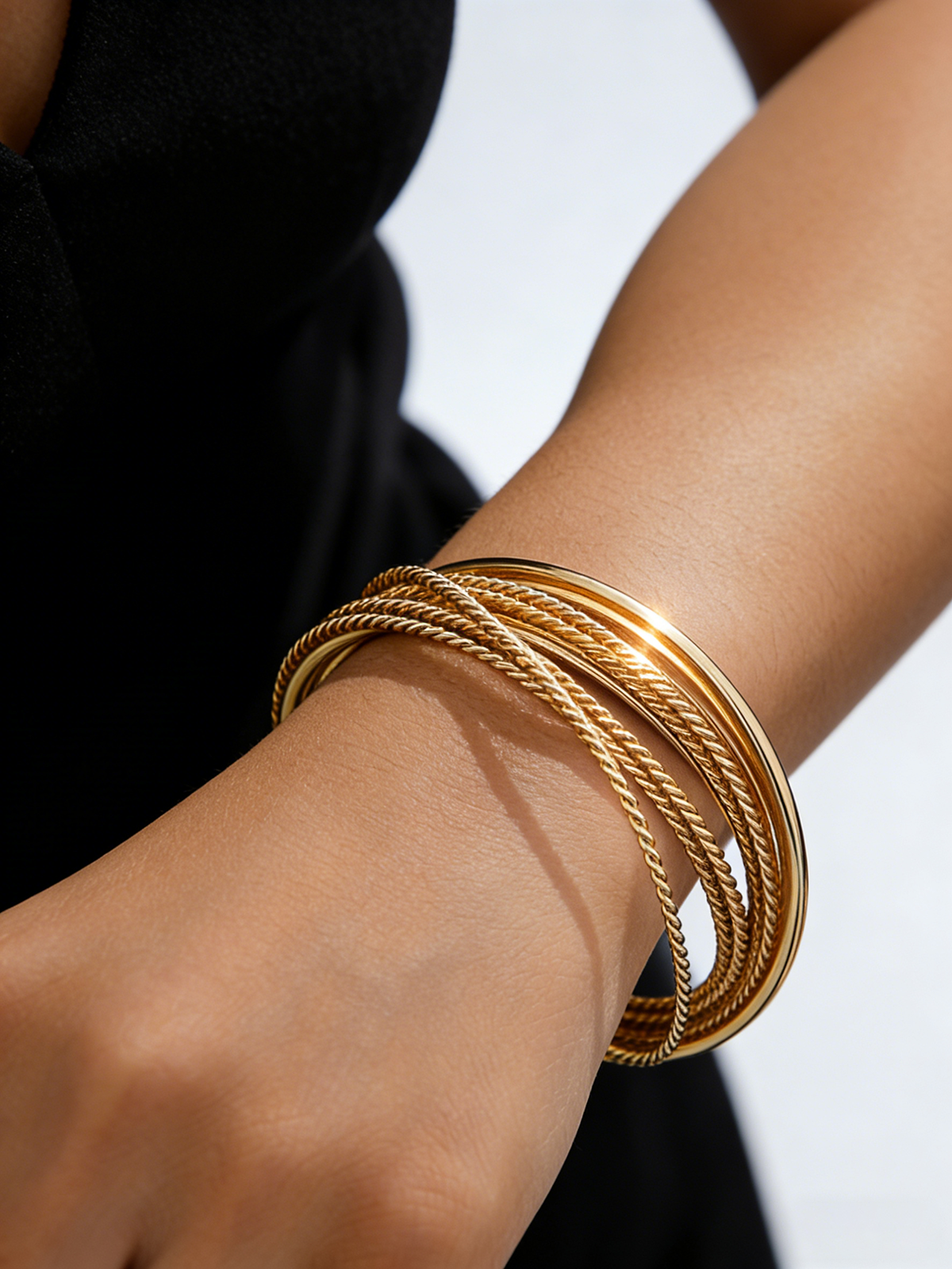 Multi-Strand Twisted Cuff Bracelet