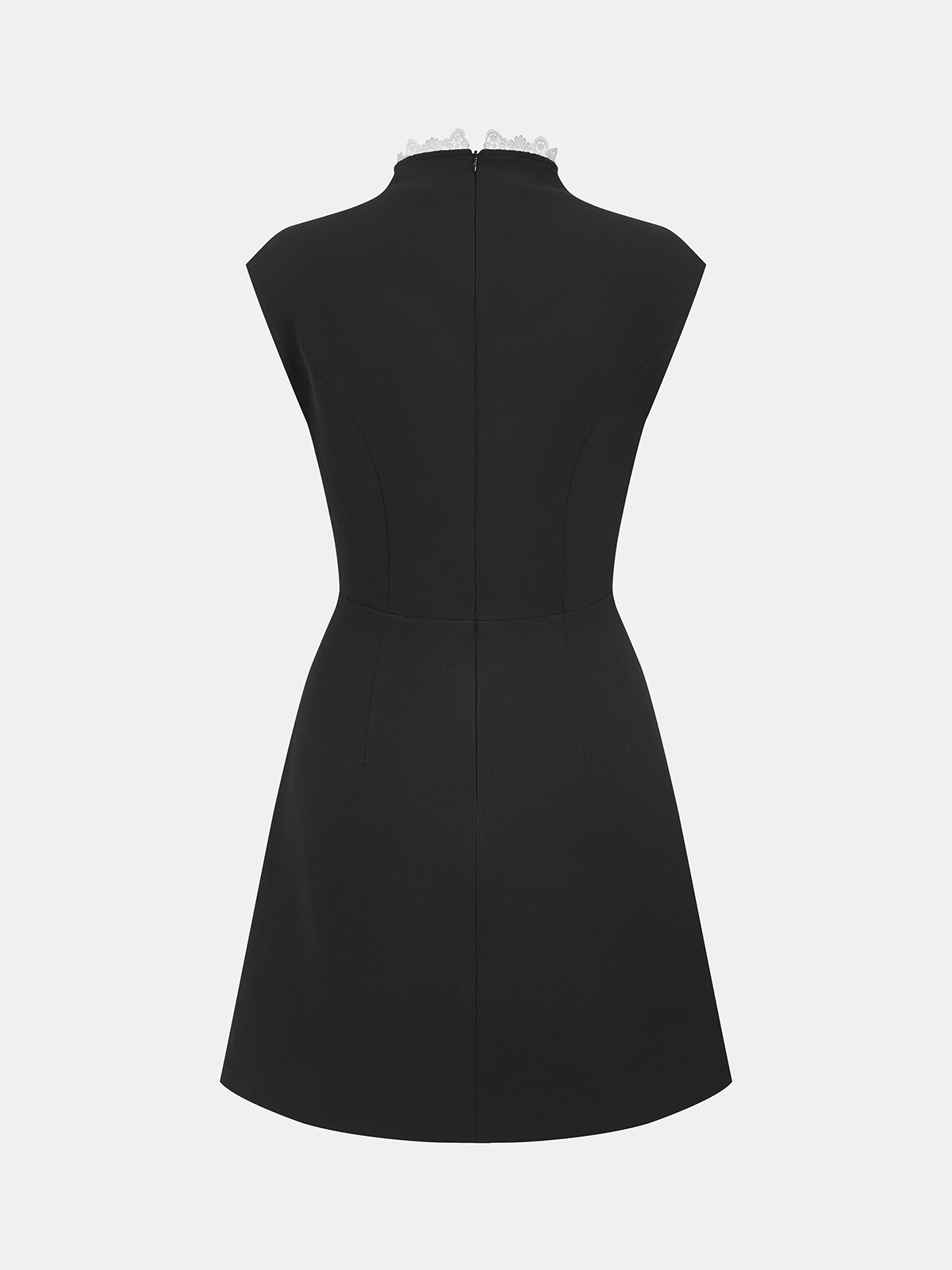 Lace Trim Sleeveless Dress