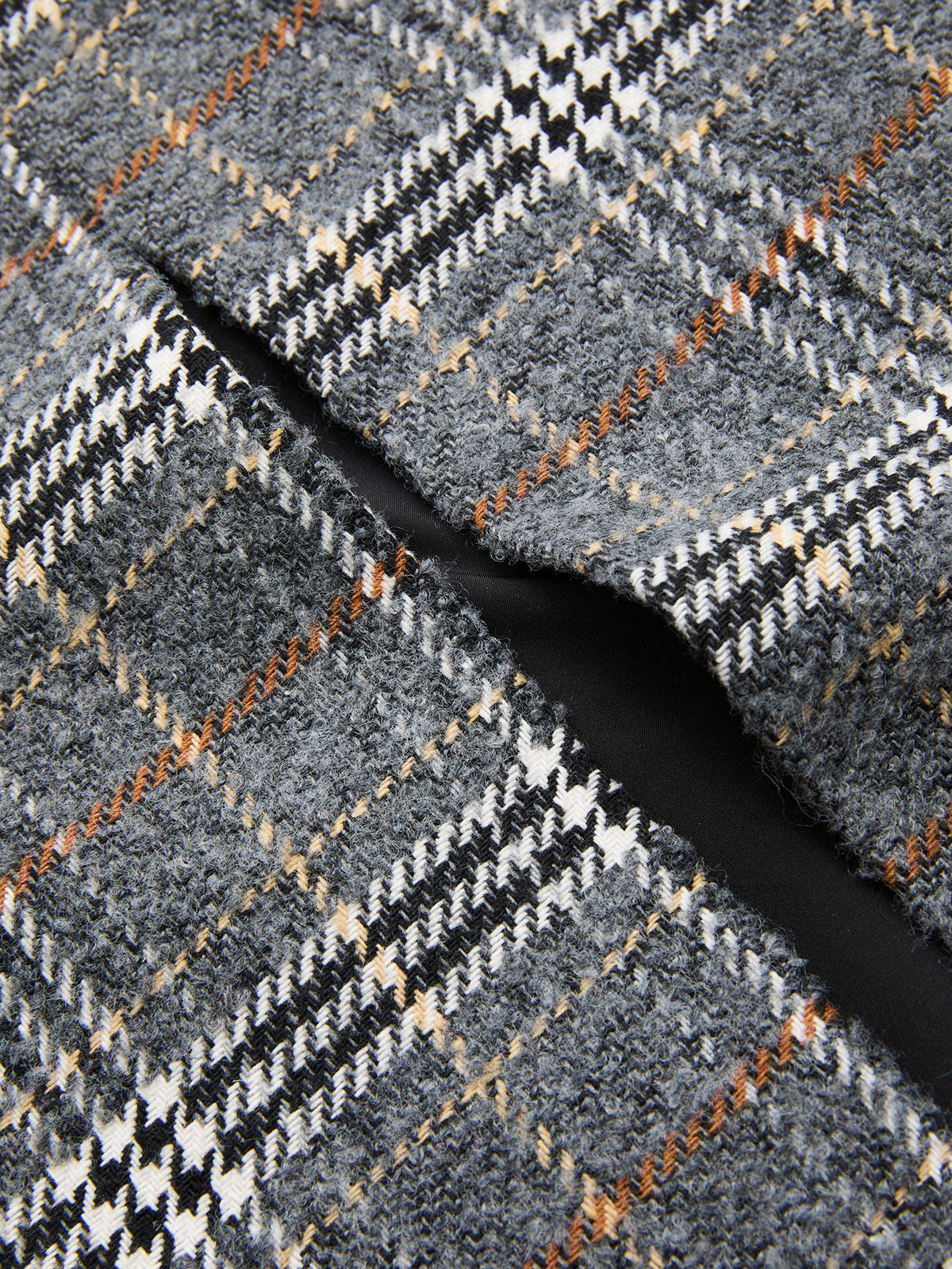 Gürtelrock aus Tweed mit Schottenkaro in Midilänge