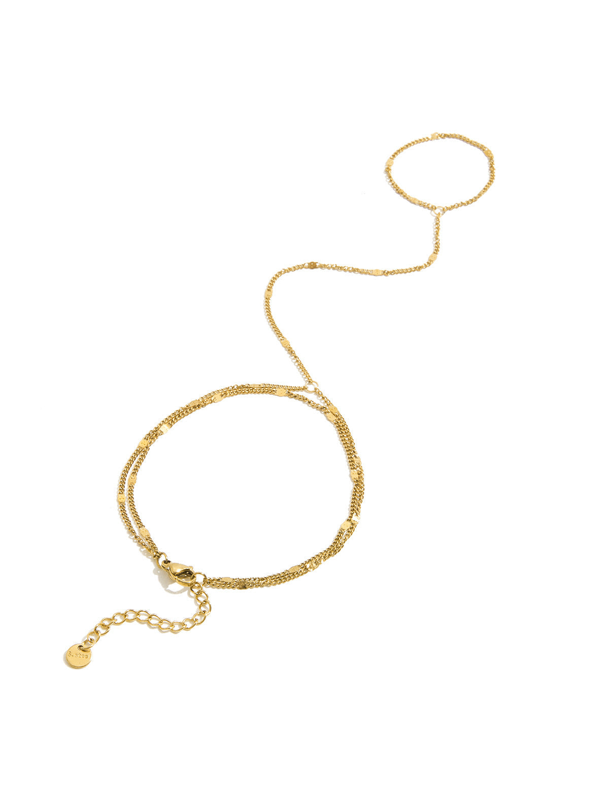 Goldfarbenes Ketten-Fingerarmband