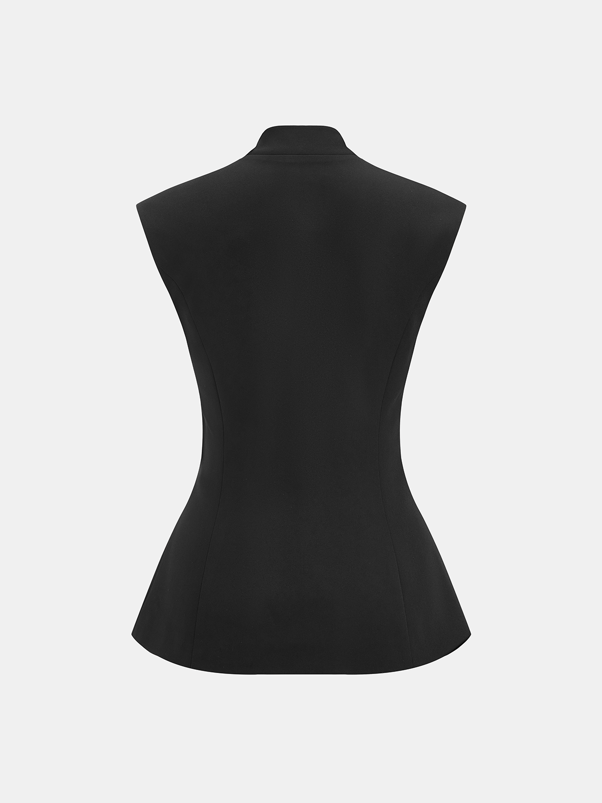 Gilet de blazer à revers cranté et boucle
