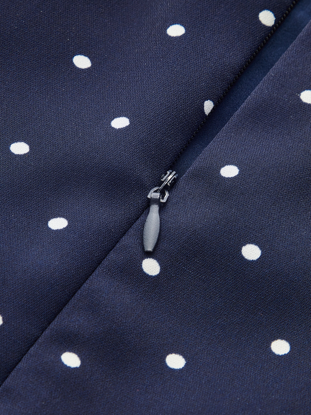 Keyhole Neckline Polka Dot Mini Dress