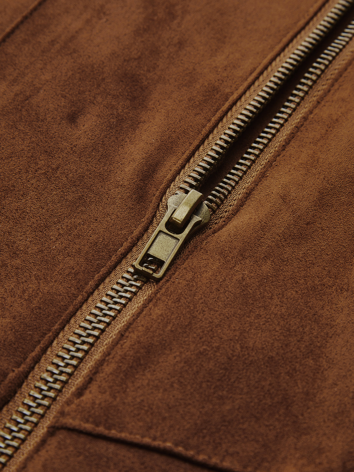 Ring Detail Suede Effect Zip-Front Mini Dress