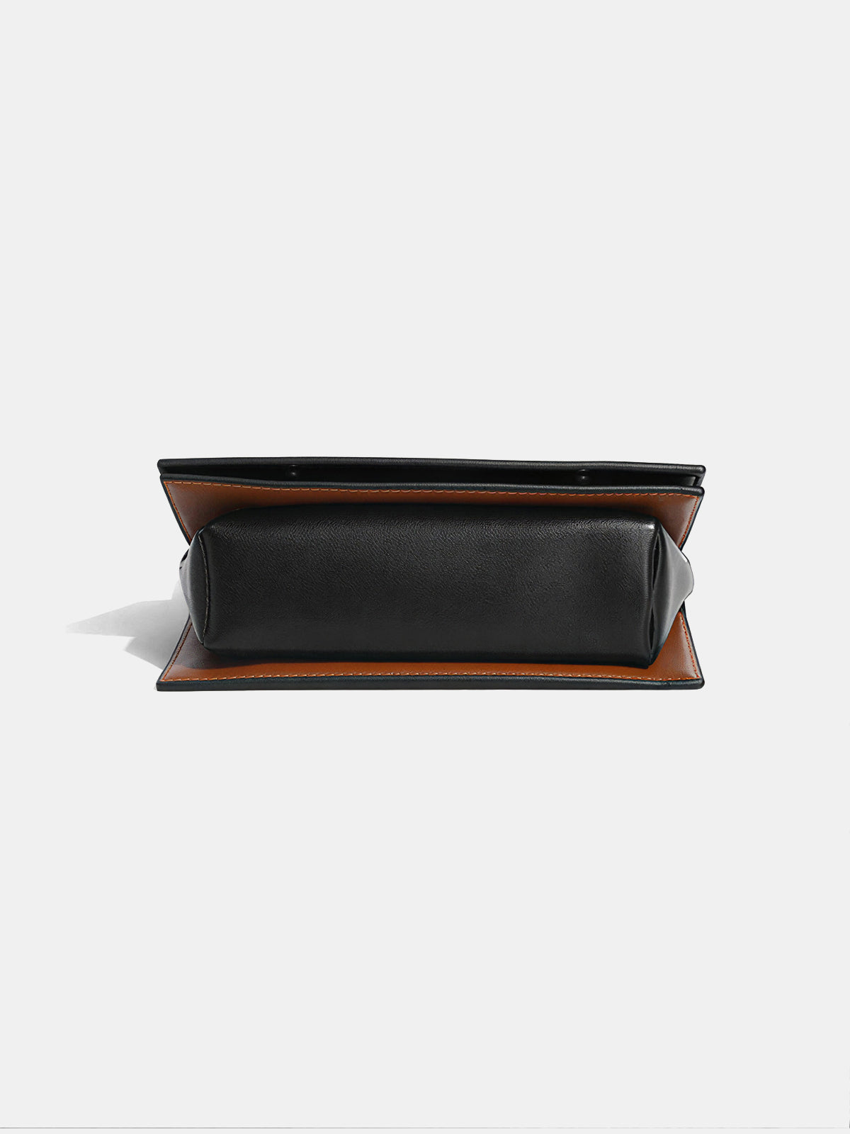Color-Block Geometric Top-Handle Bag