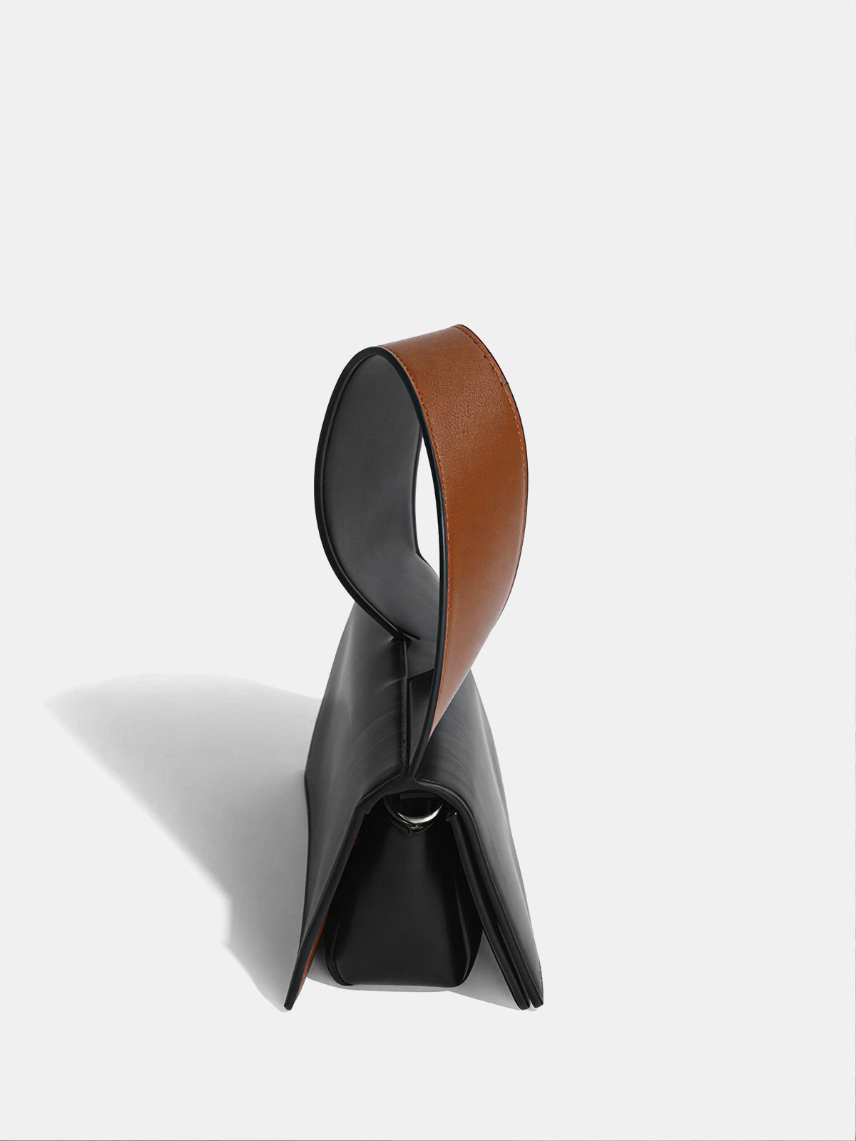 Color-Block Geometric Top-Handle Bag