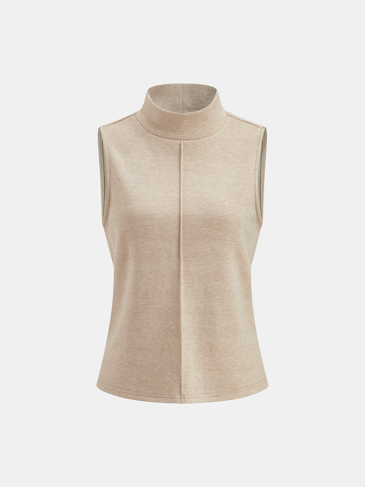 Seam Detail Mock Neck Tank & Pants Set