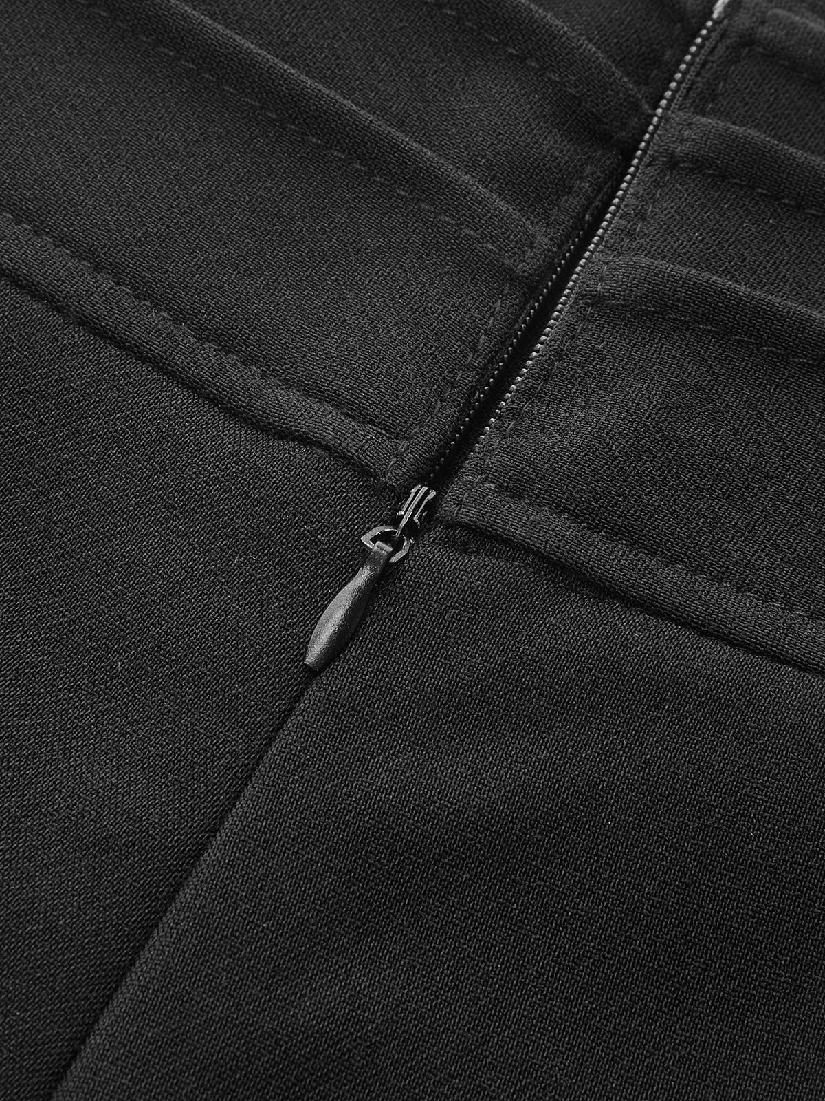 Short plissé trapèze taille haute