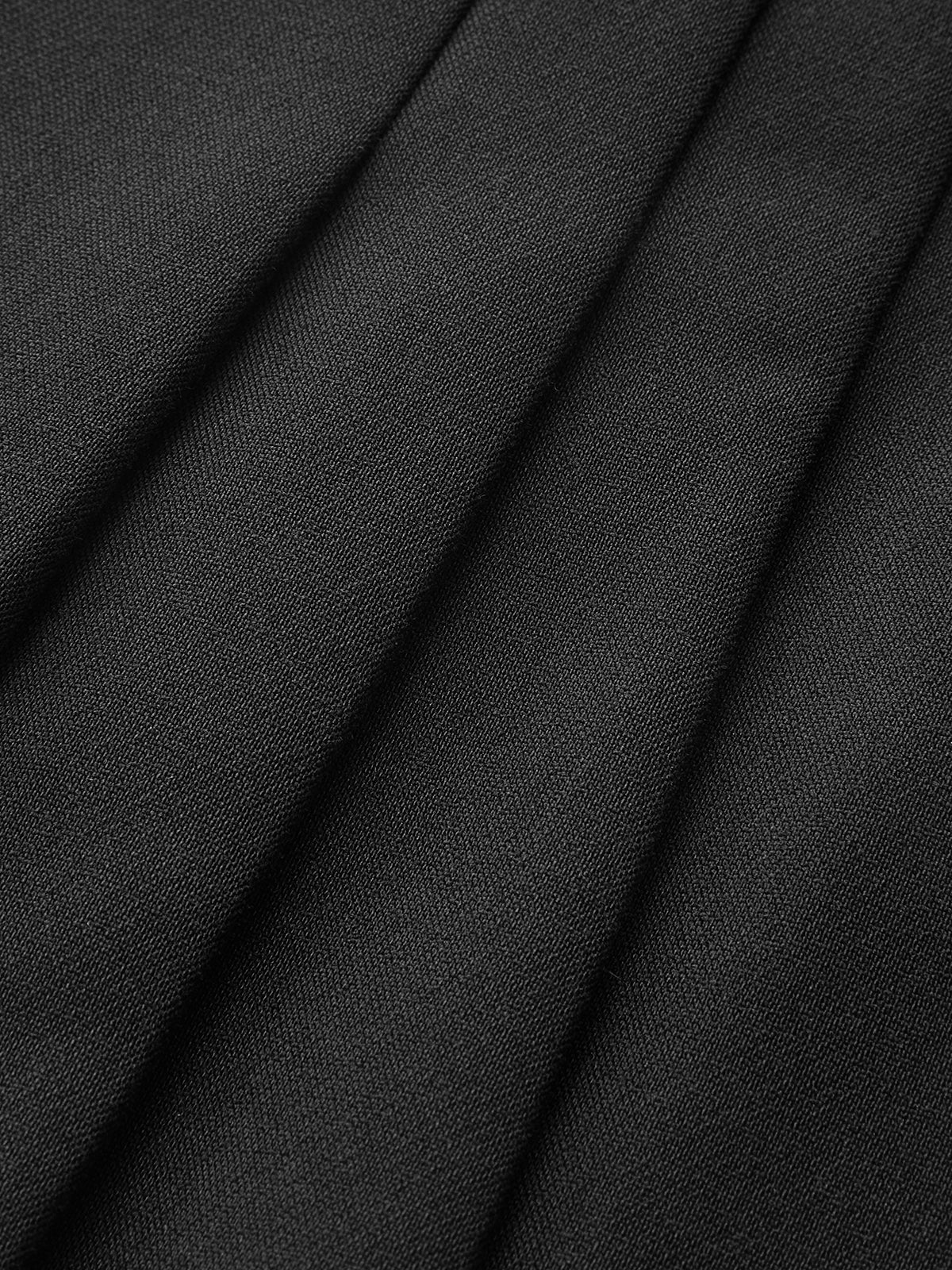 Short plissé trapèze taille haute