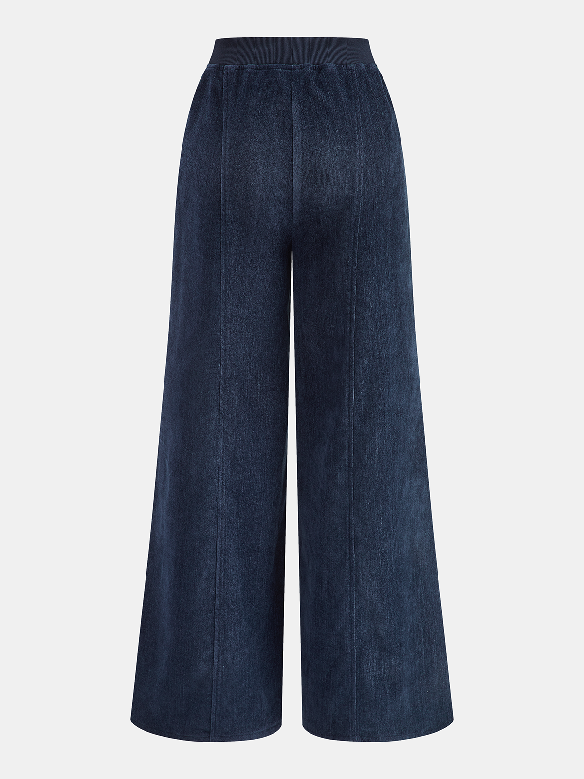 Velvet Zip-Up Jacket & Wide-Leg Pants Set