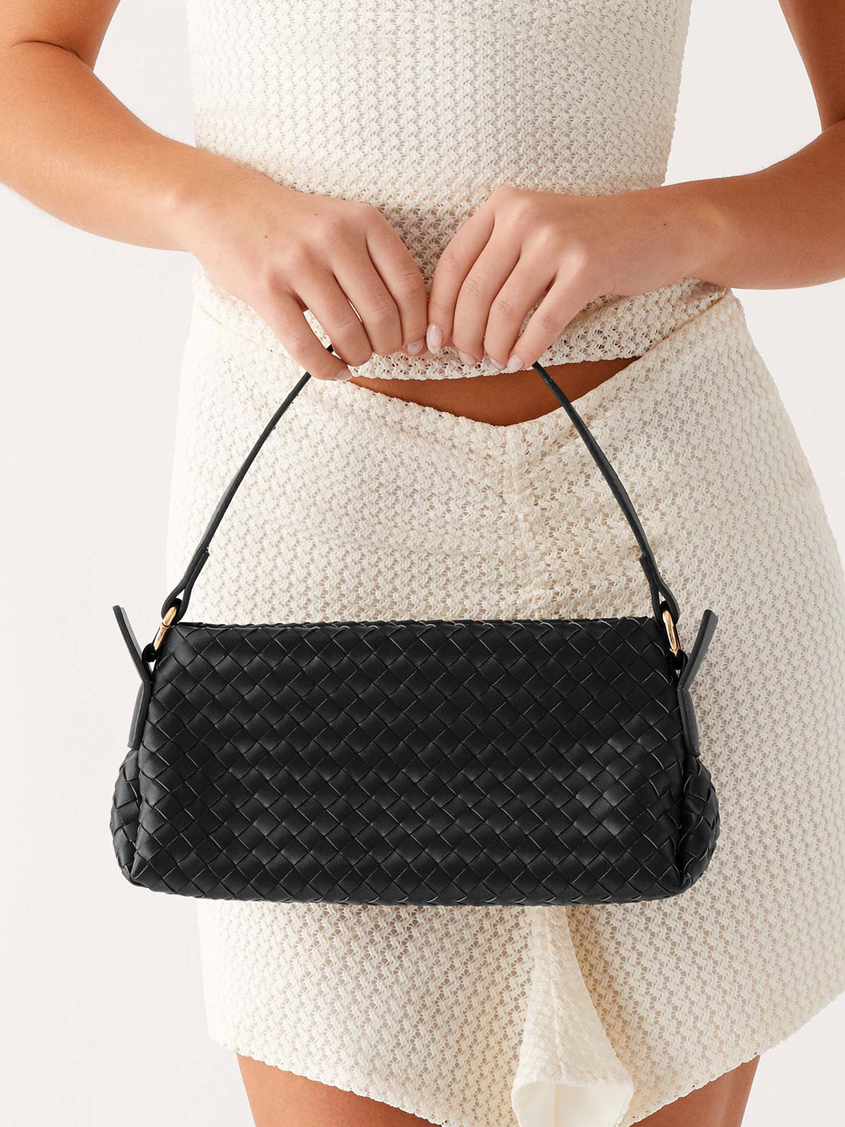 Woven Clutch Shoulder Bag
