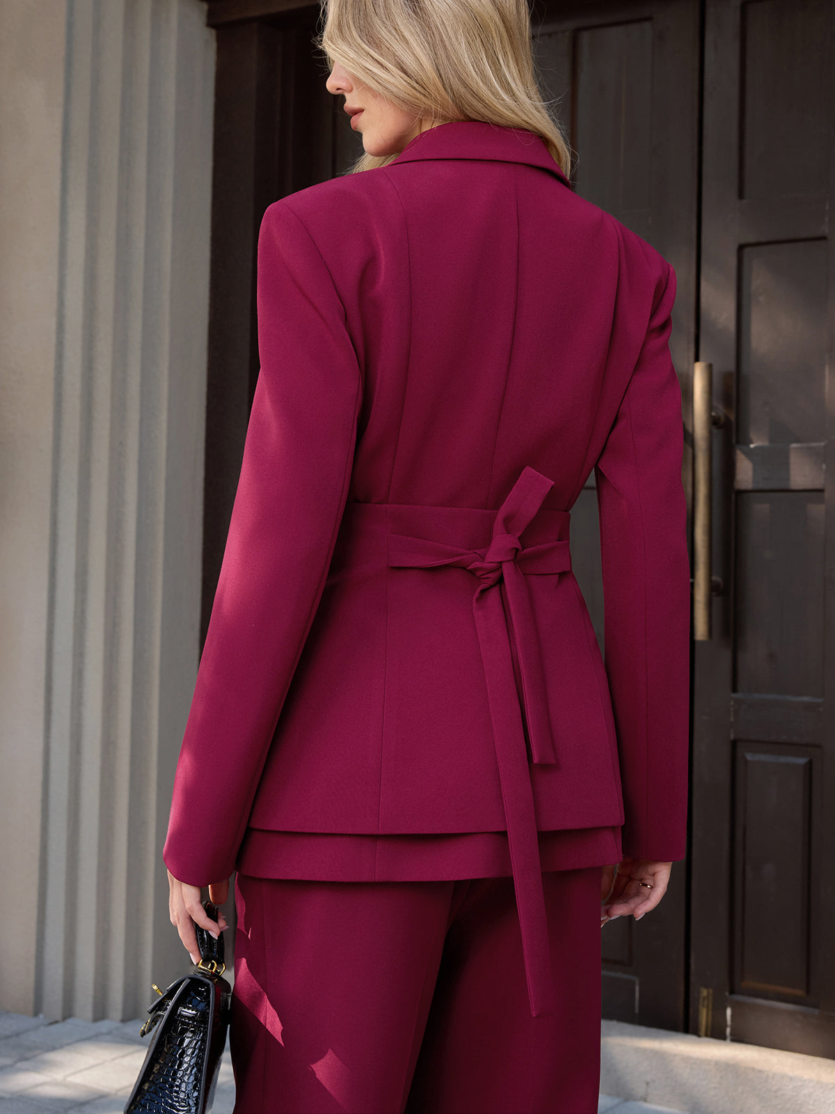 Korsett und Blazer im zweiteiligen Set mit Knopfleiste