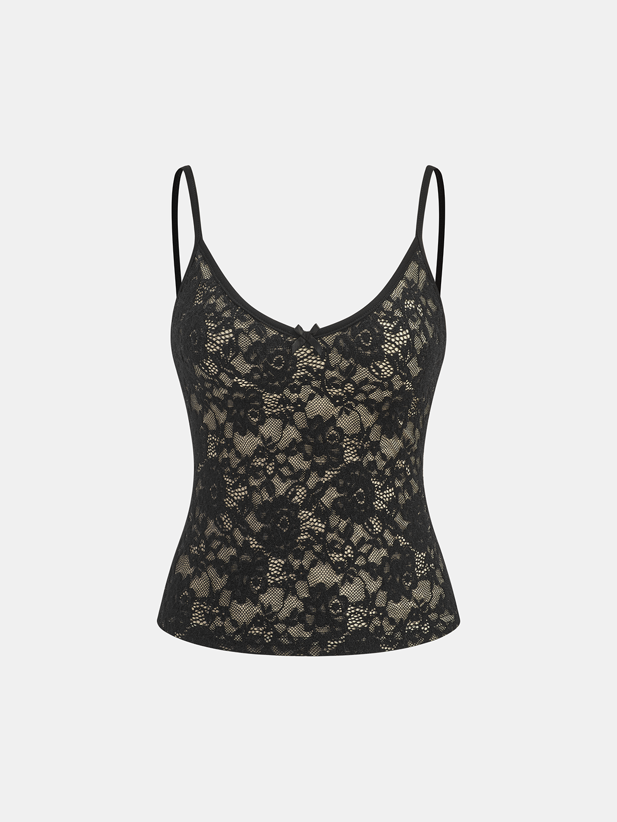 Lace Cami Top & Cardigan Two-Piece Set