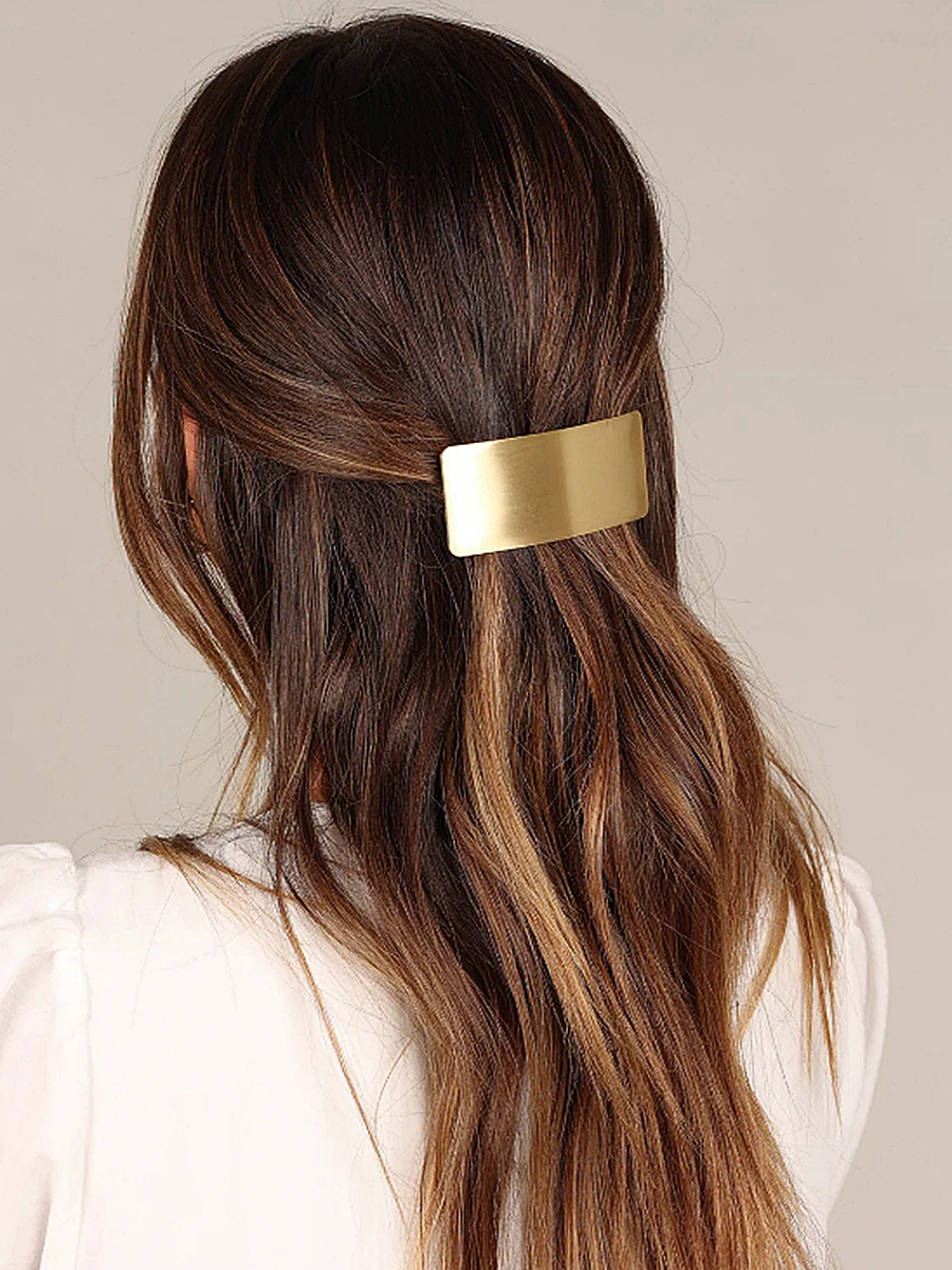 Pince à cheveux rectangulaire minimaliste