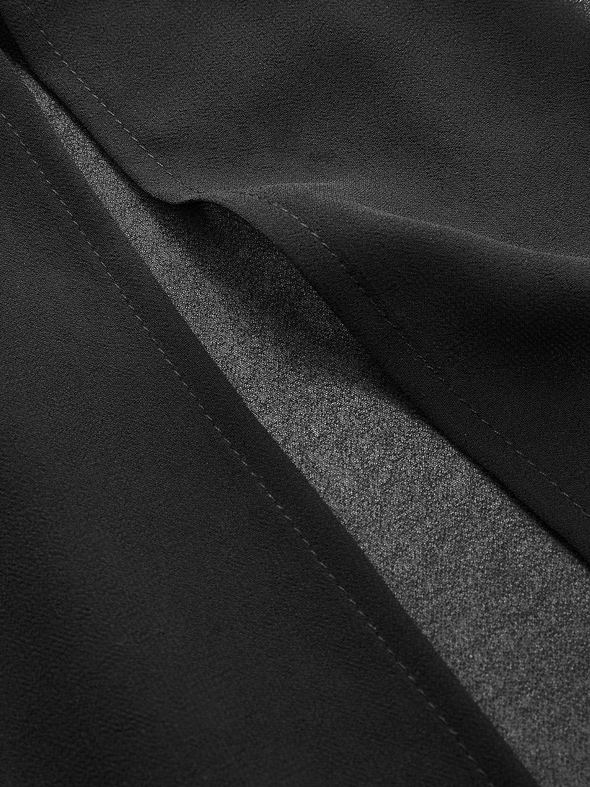 Satin-Merjungfrauenrock mit transparenten Einsätzen