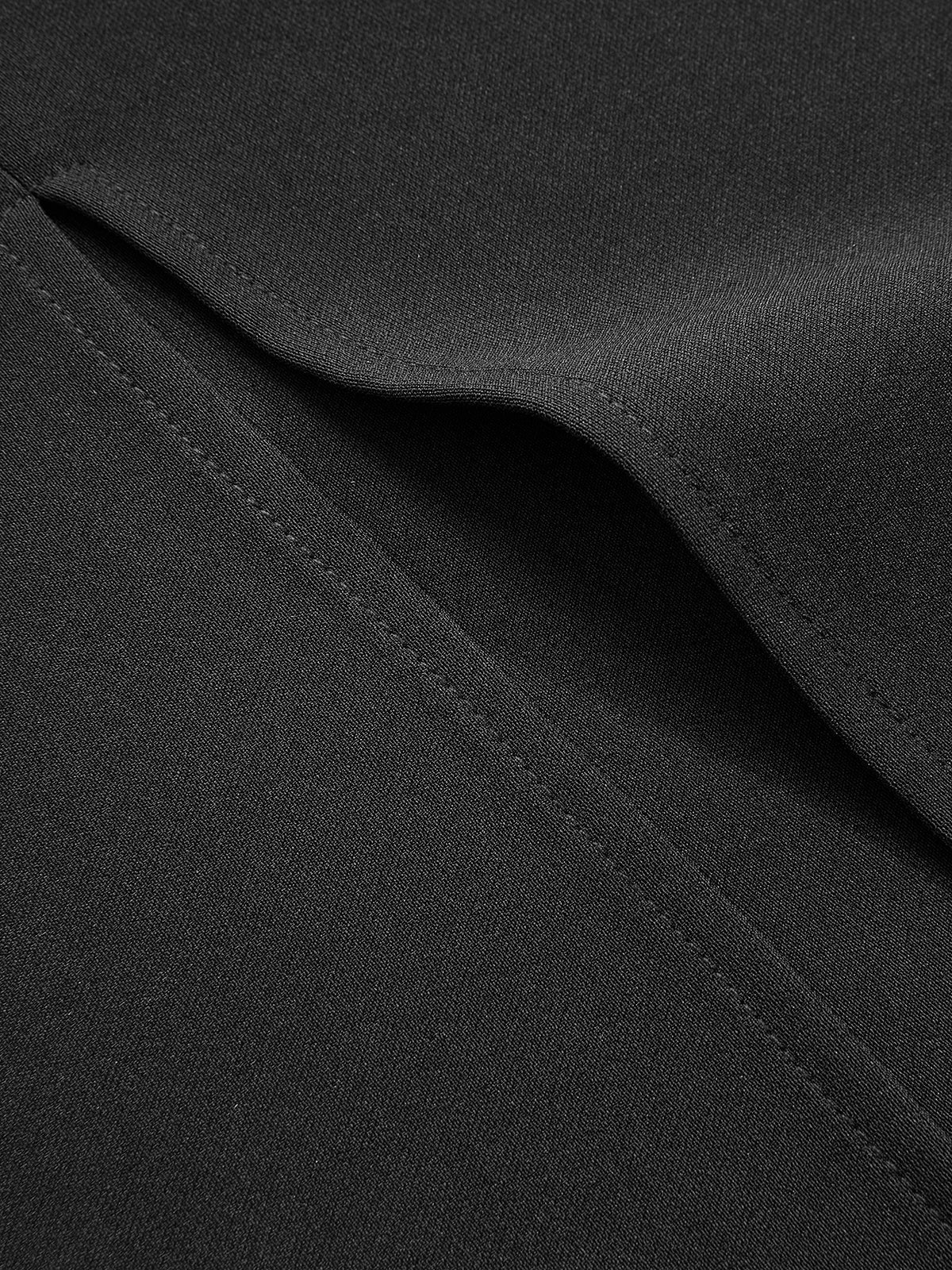 Draped Mesh Cape Sleeve Maxi Dress