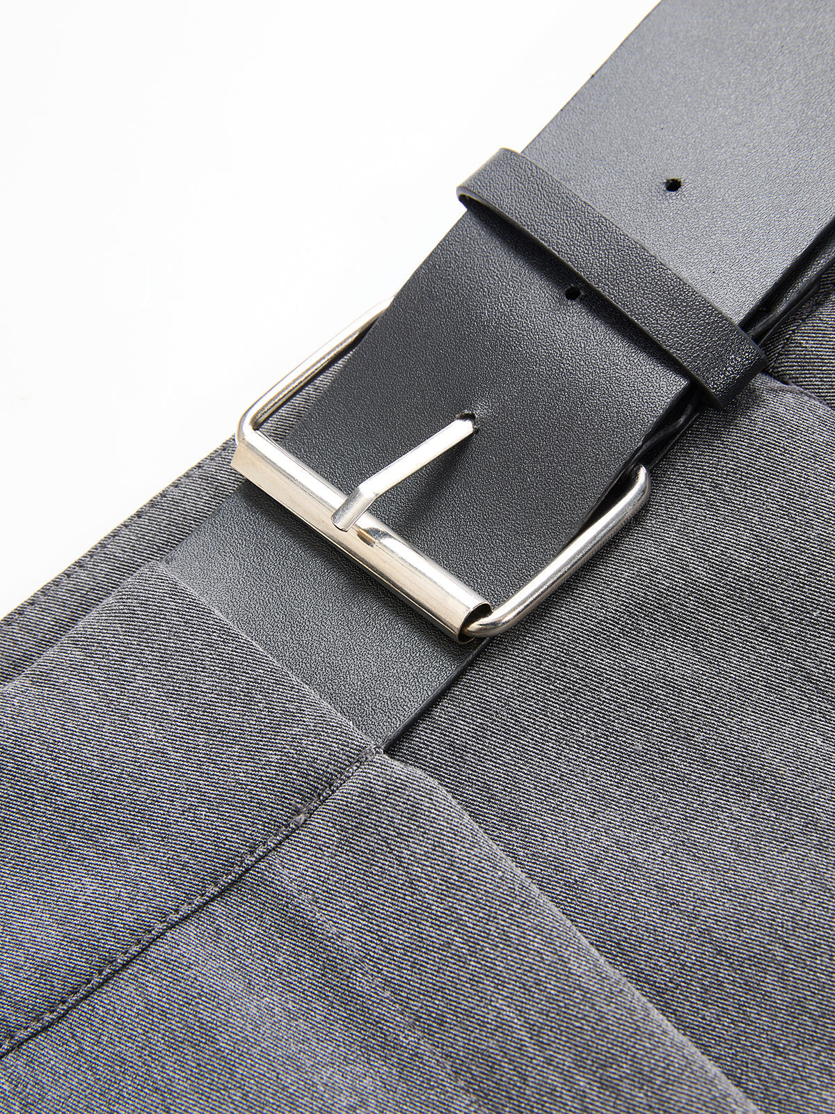Buckle Detail Pleated Skort