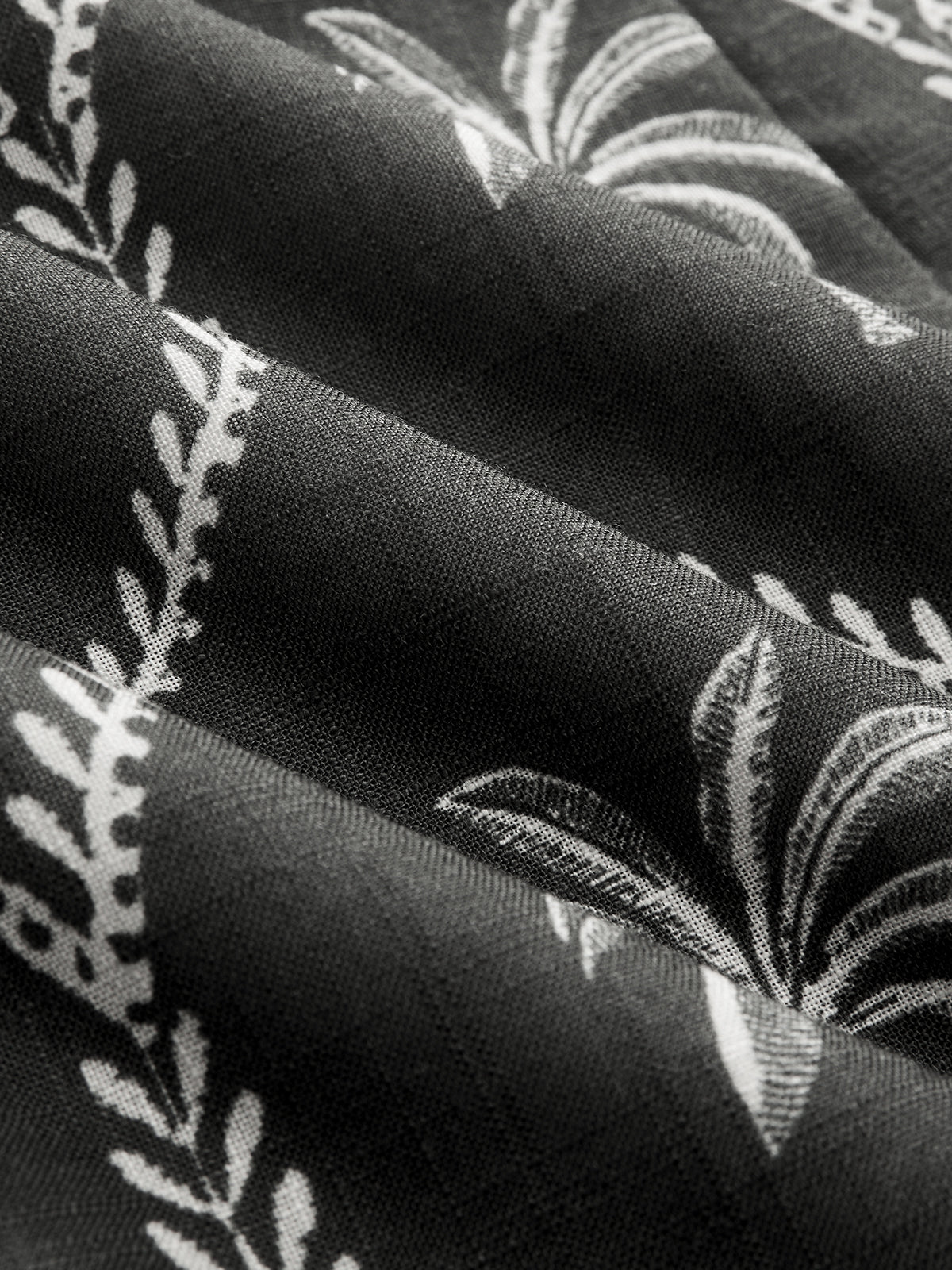 Ärmelloses Mini-Kleid mit Palmenmuster