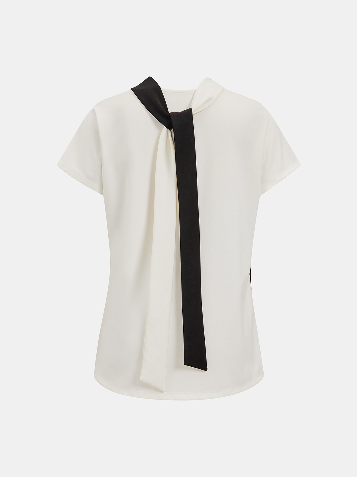 Color Block Draped Asymmetrical Top