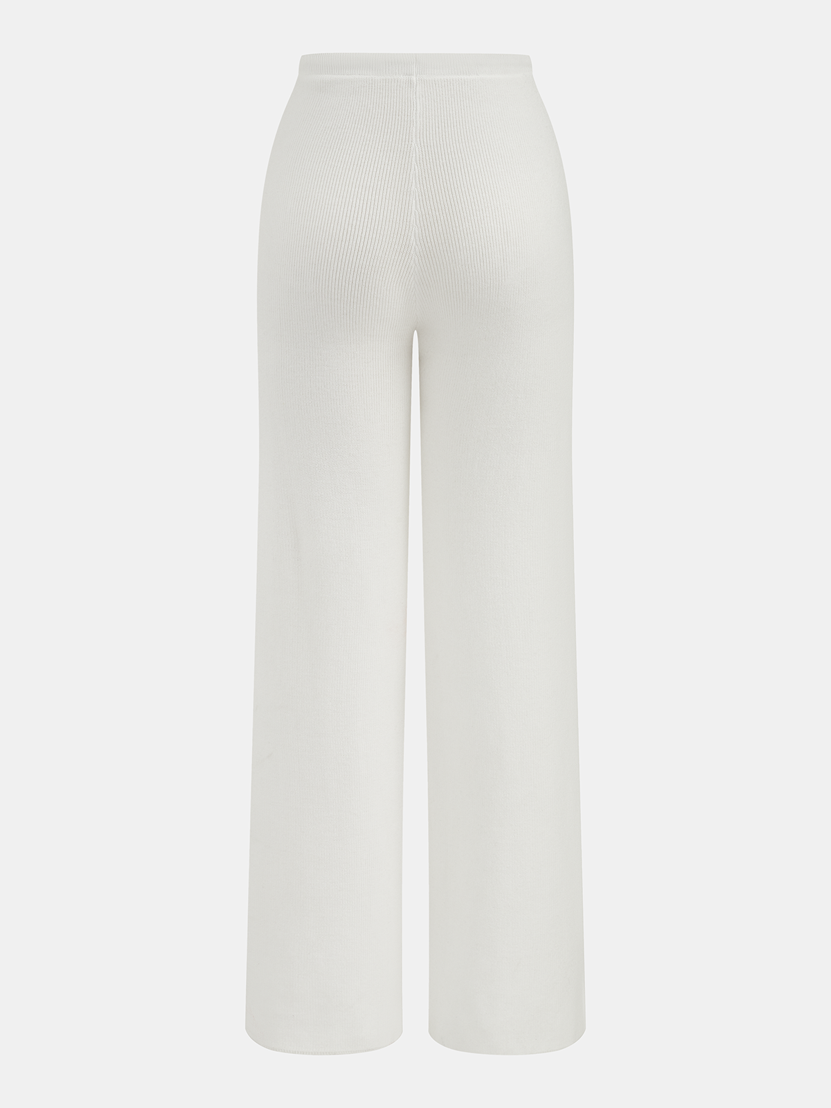 Ribbed Off-Shoulder Top & Drawstring Pants Set