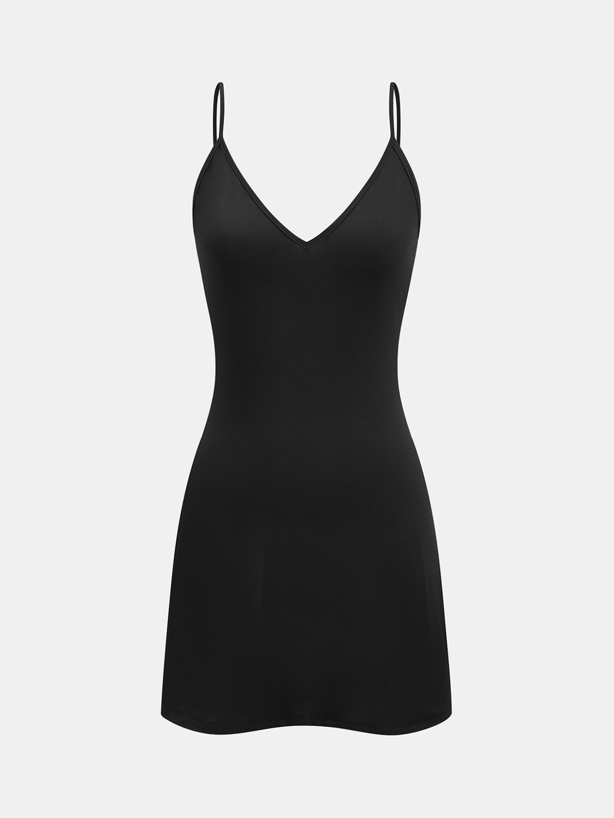Lace Sheer-Sleeve & Cami Liner Two-Piece Mini Dress