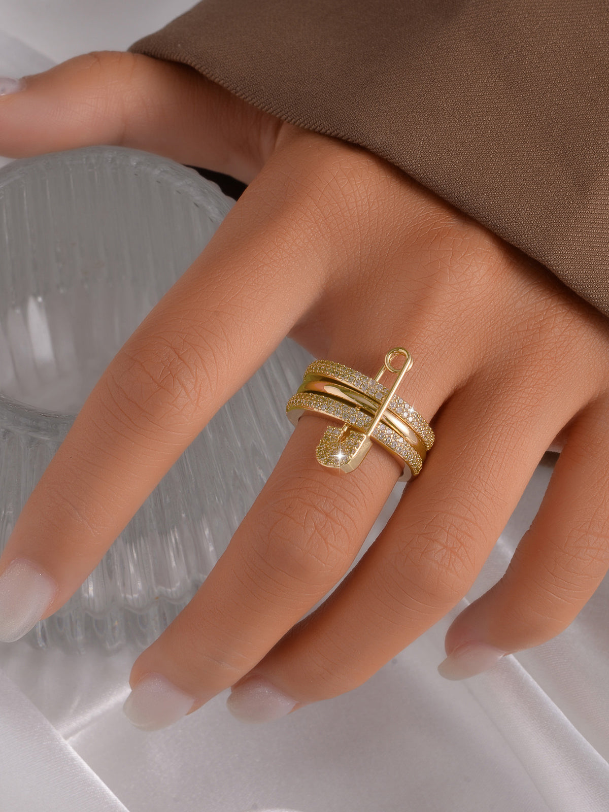 Multi-layer Pin Decor Ring