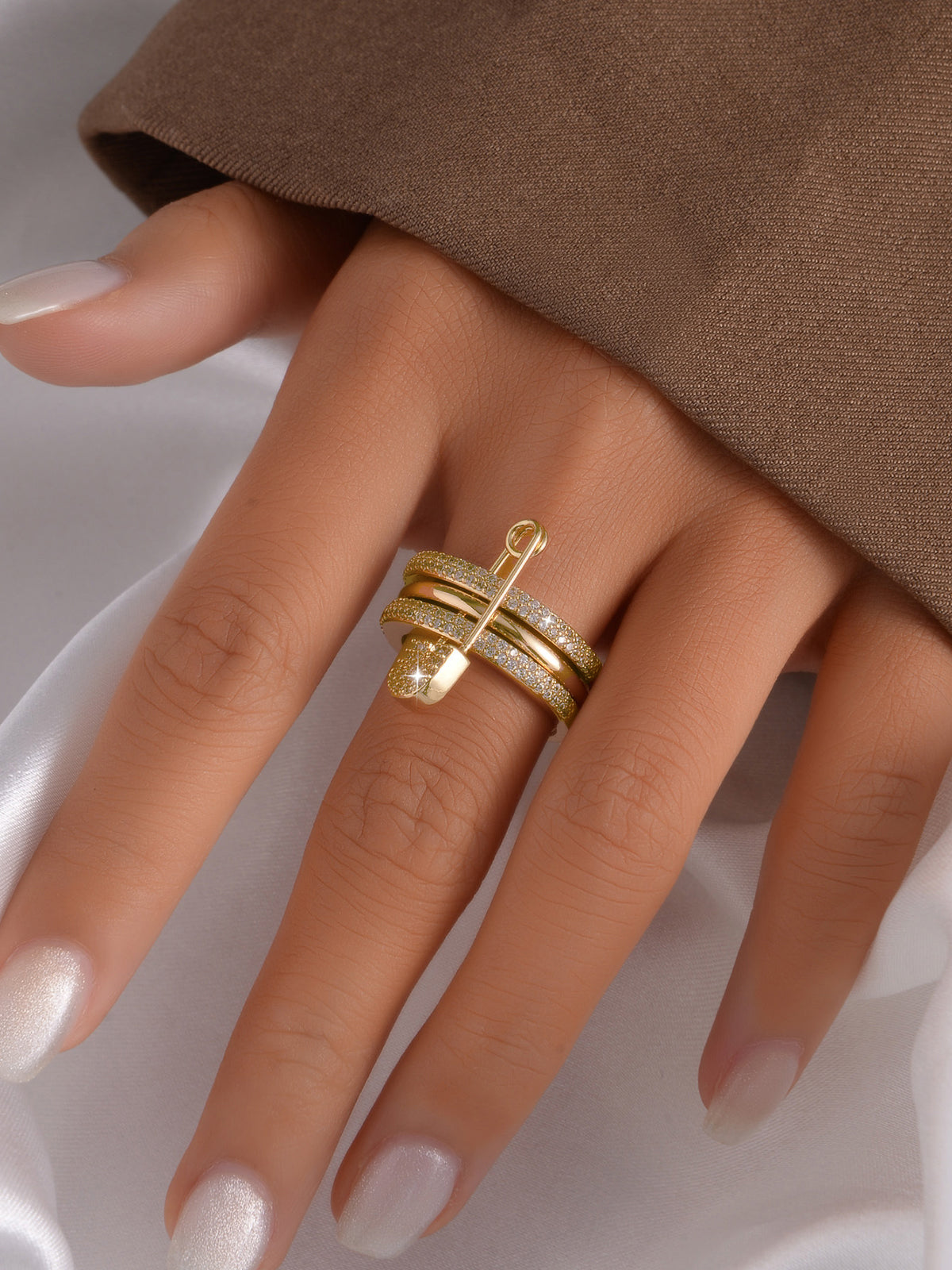 Multi-layer Pin Decor Ring