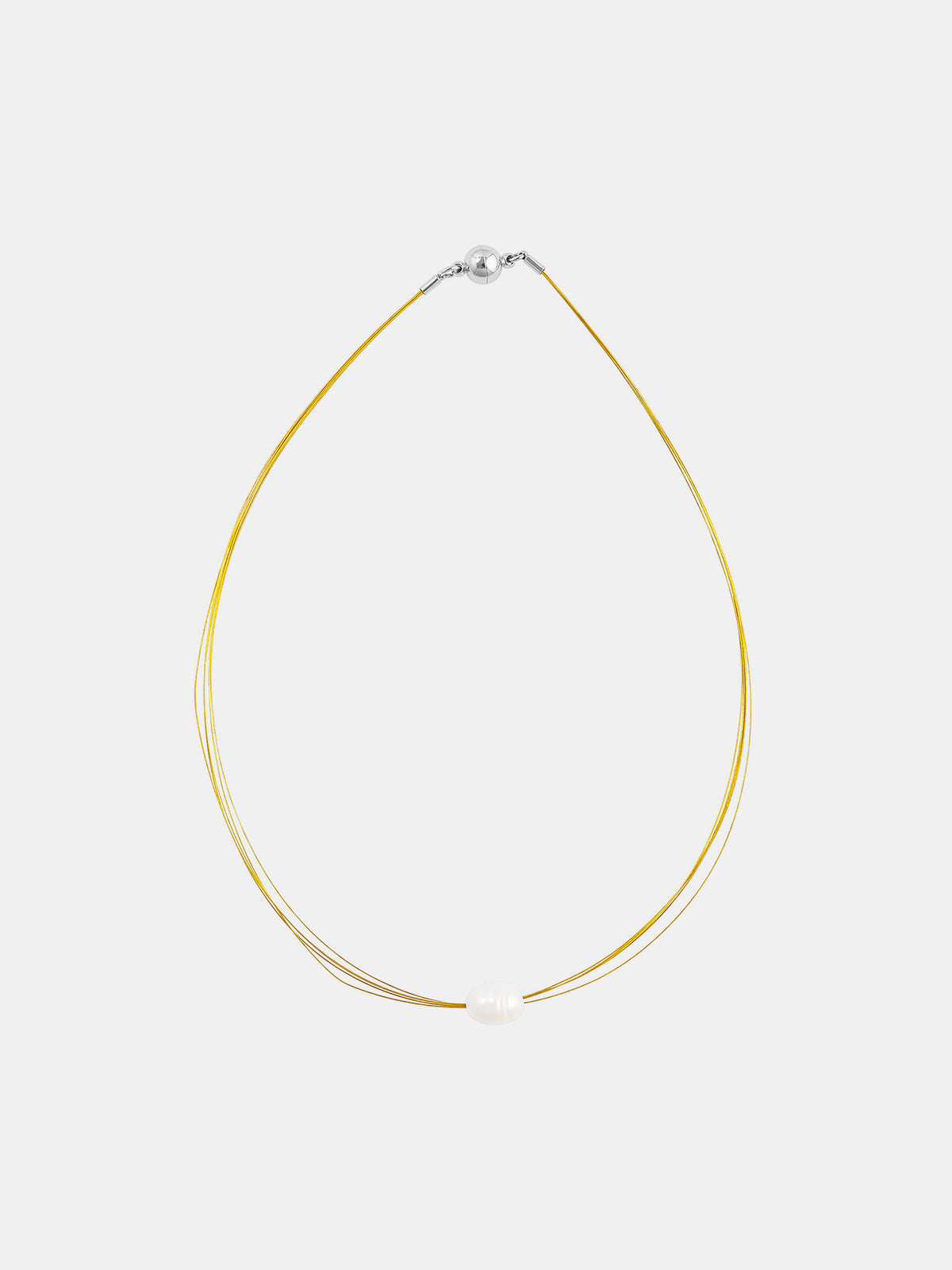 Multi-Strand Pearl Accent Choker Necklace