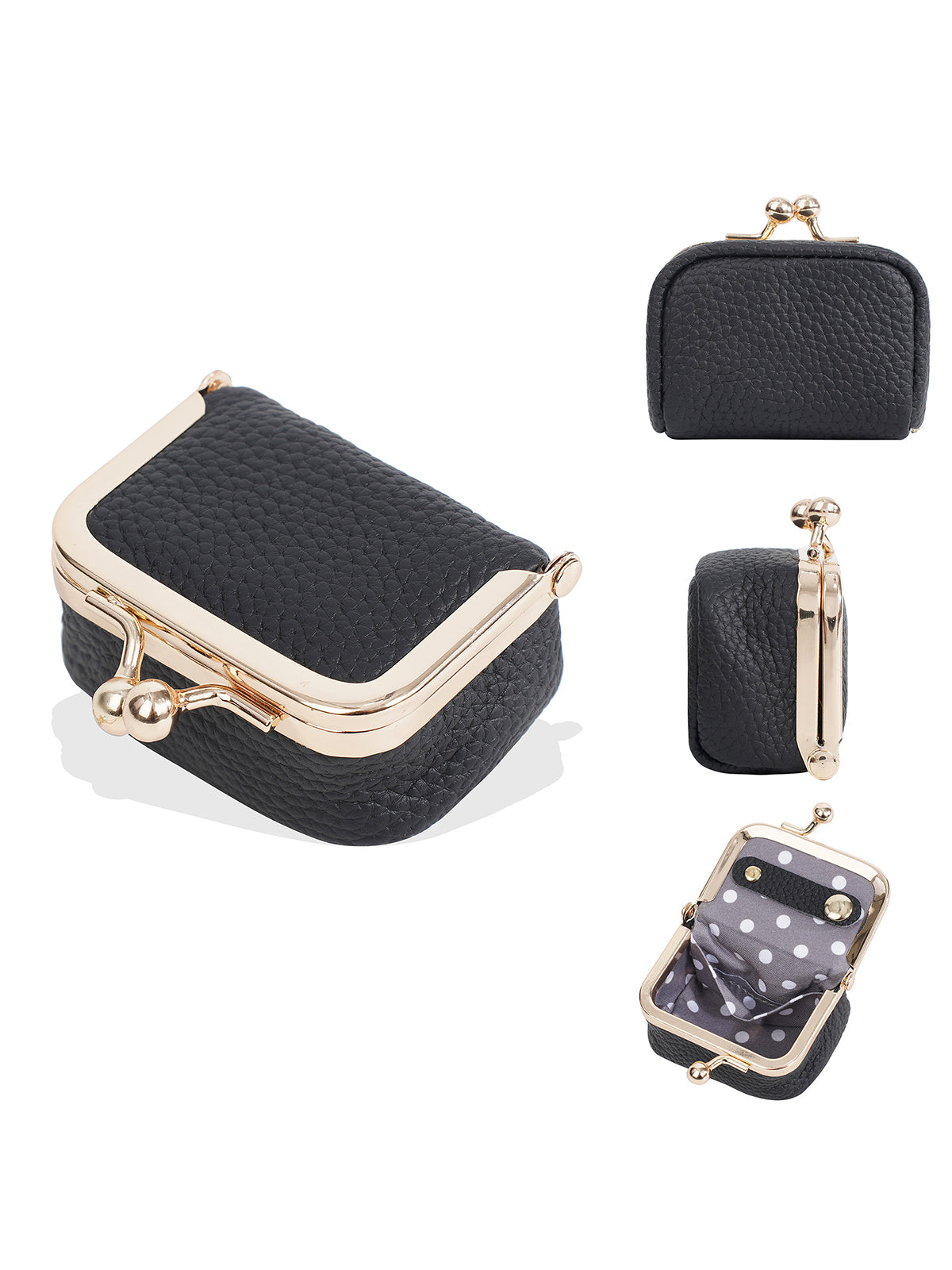 Textured Kiss-Lock Jewelry Box