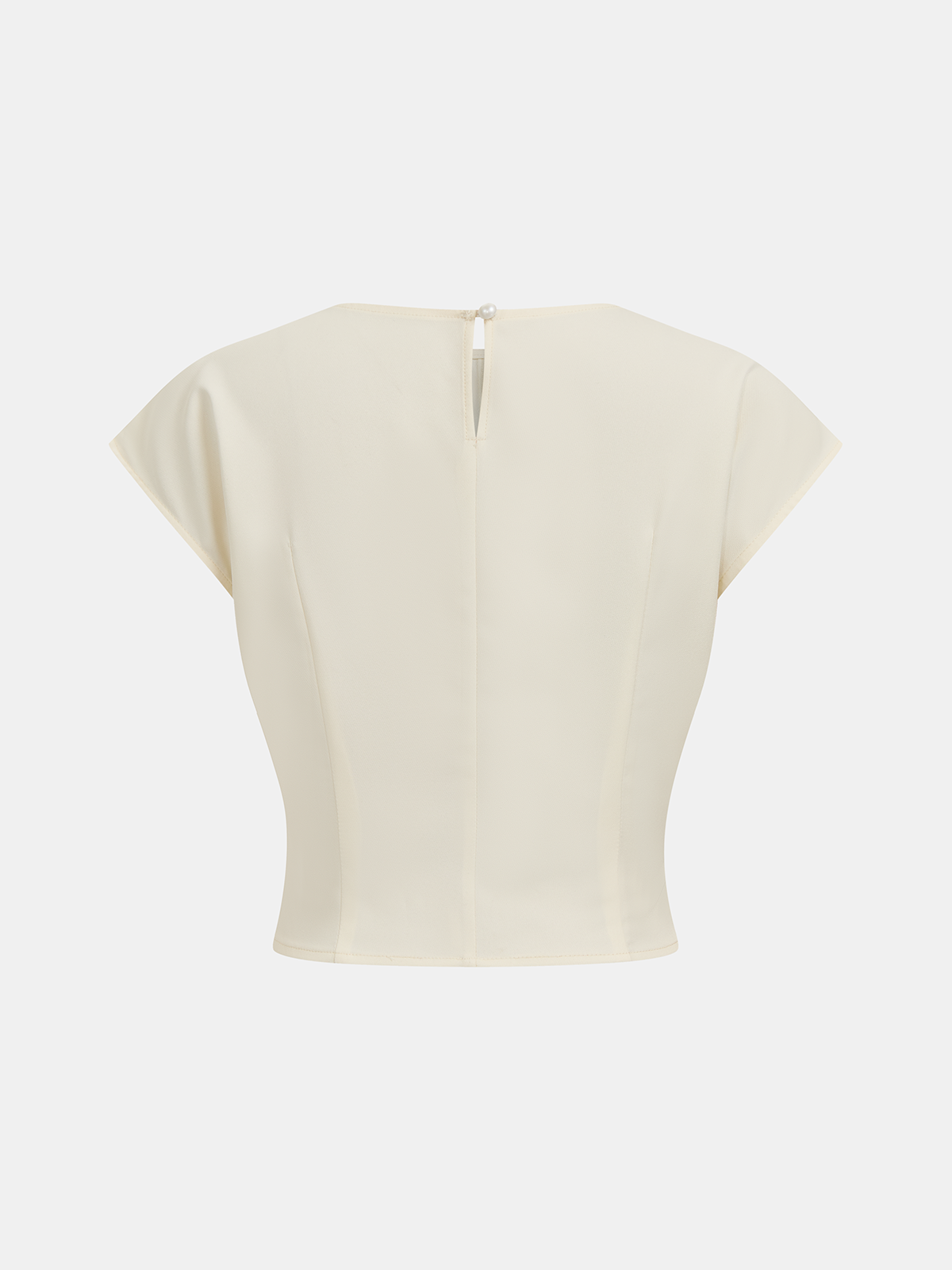 Ensemble crop top torsadé et jupe midi