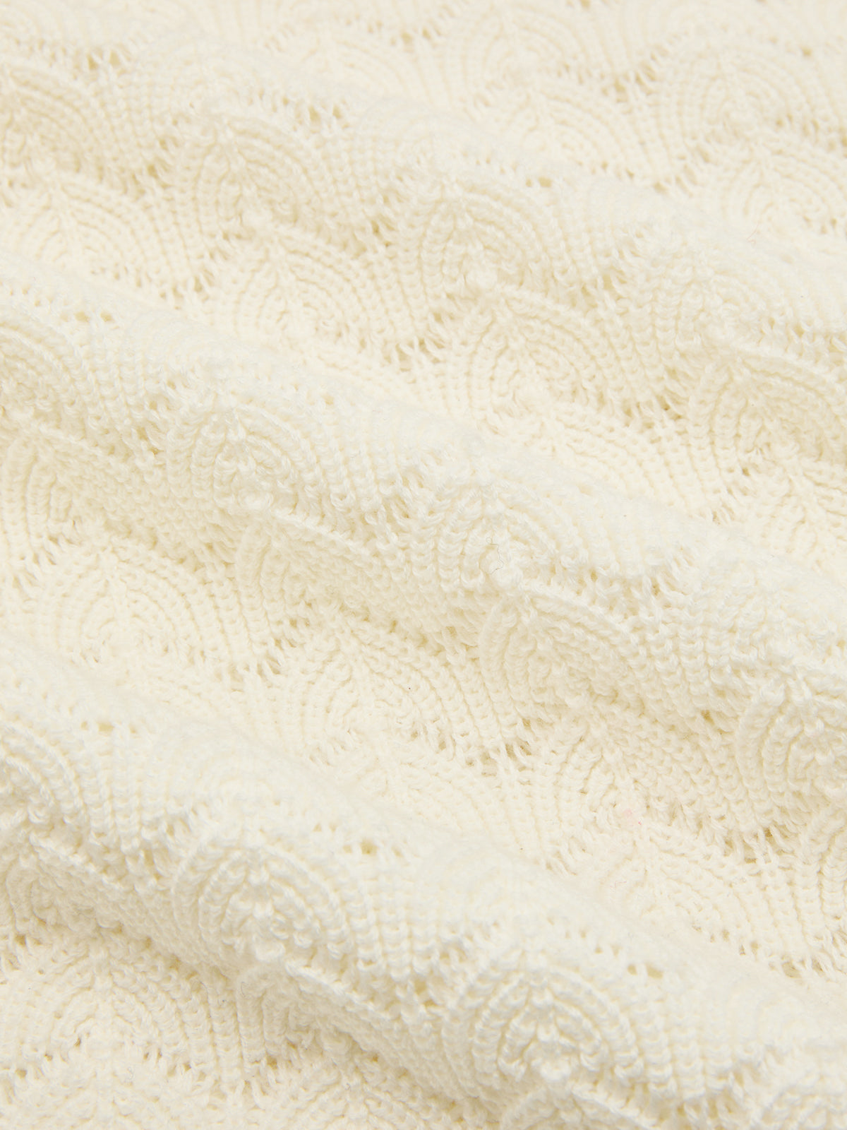Robe longue en maille au crochet à manches évêque